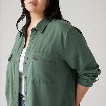 Doreen Utility Shirt  (Plus Size) 4