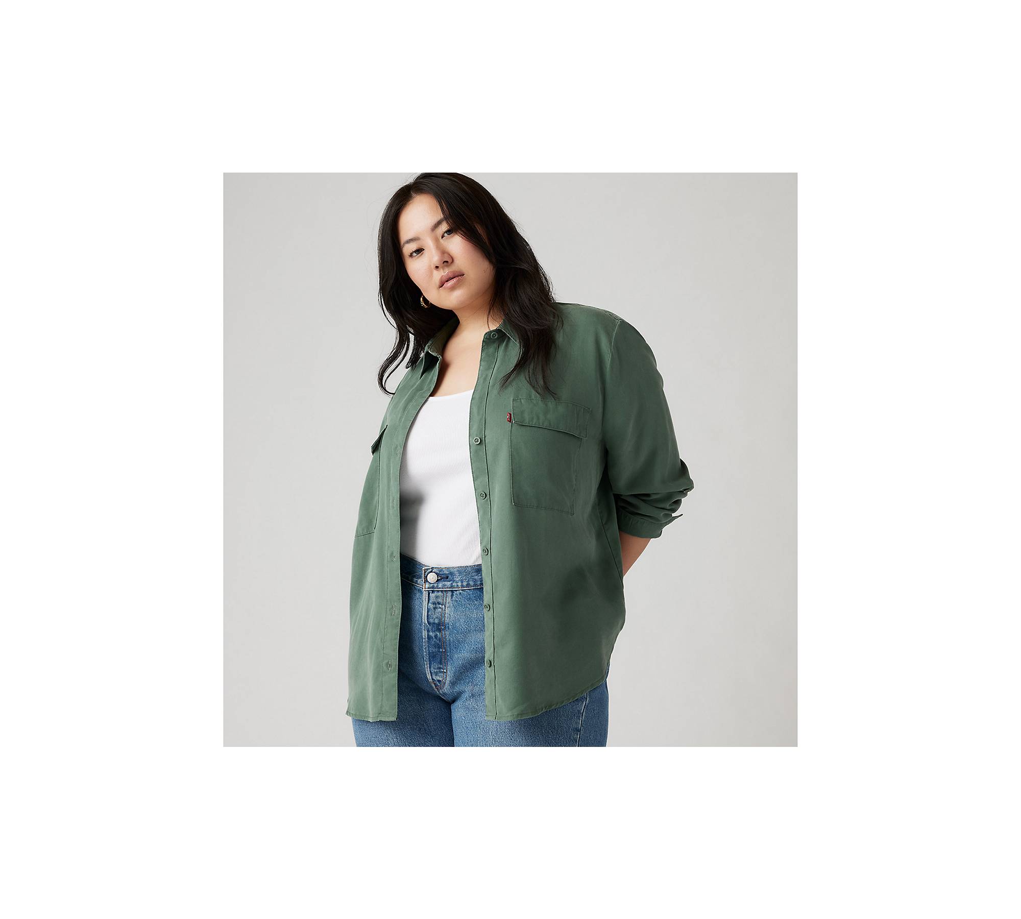 Doreen Utility blouse (Plus Size) 1