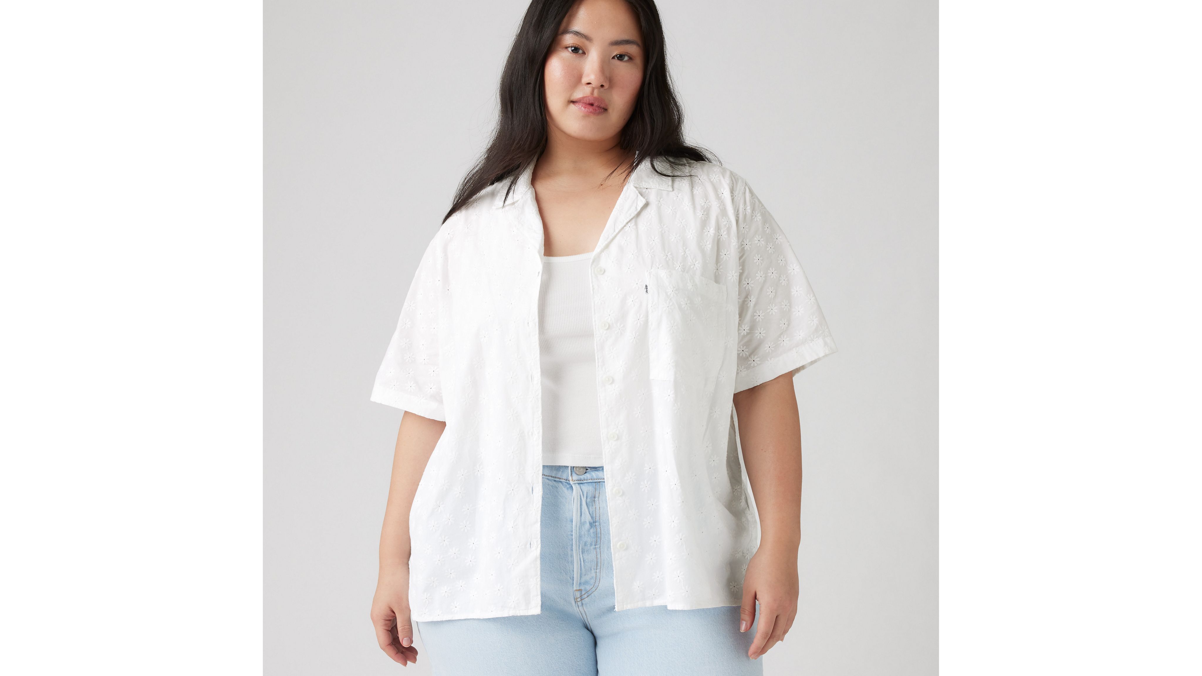 Joyce Resort Shirt (plus Size) - White | Levi's® XK