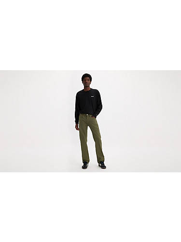 리바이스 Levi 506 Comfort Straight Fit Mens Jeans,Olive Night - Green - Stretch
