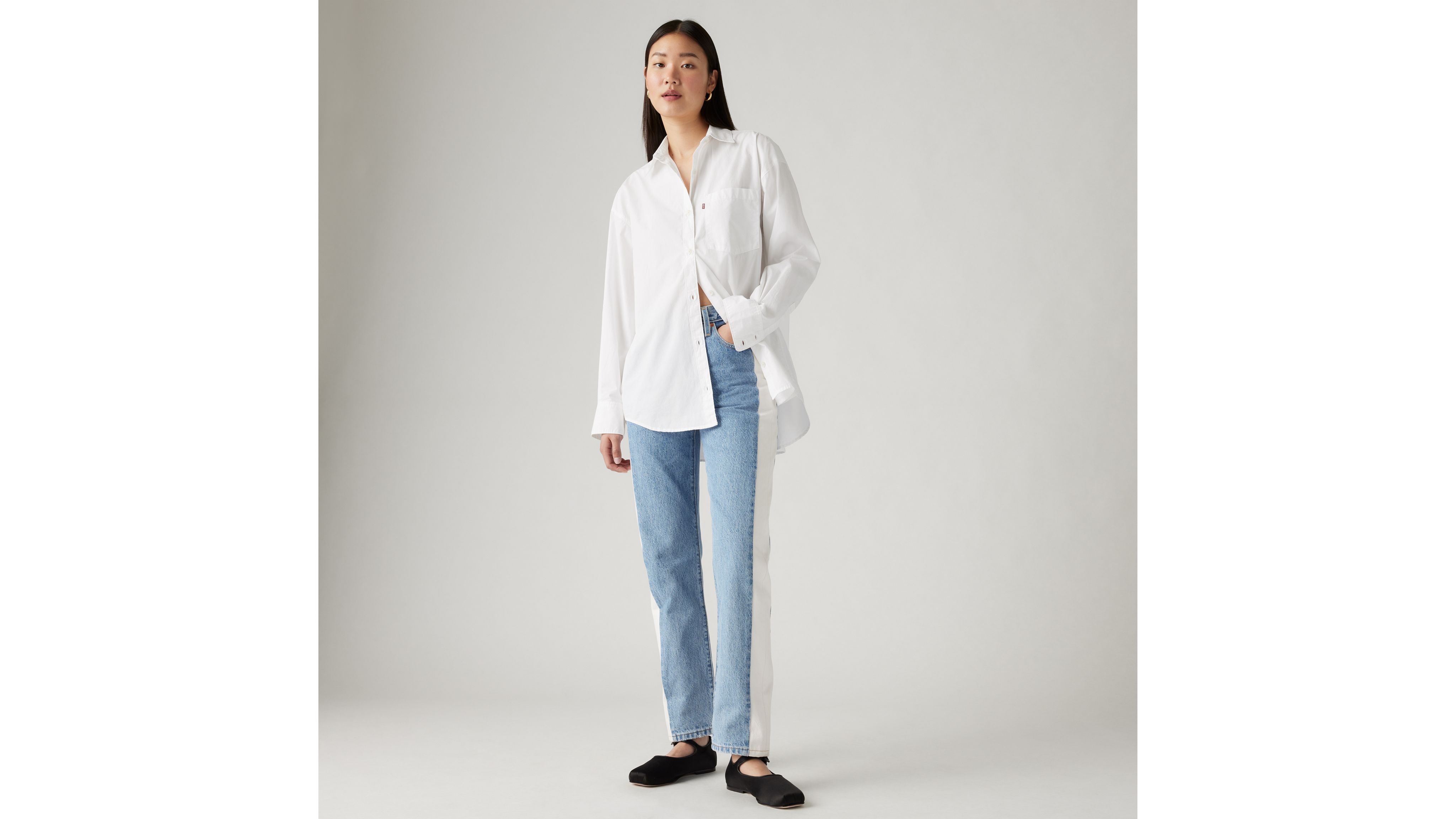 Levi's® for Pari's 501® Paneled Crop Jeans 1