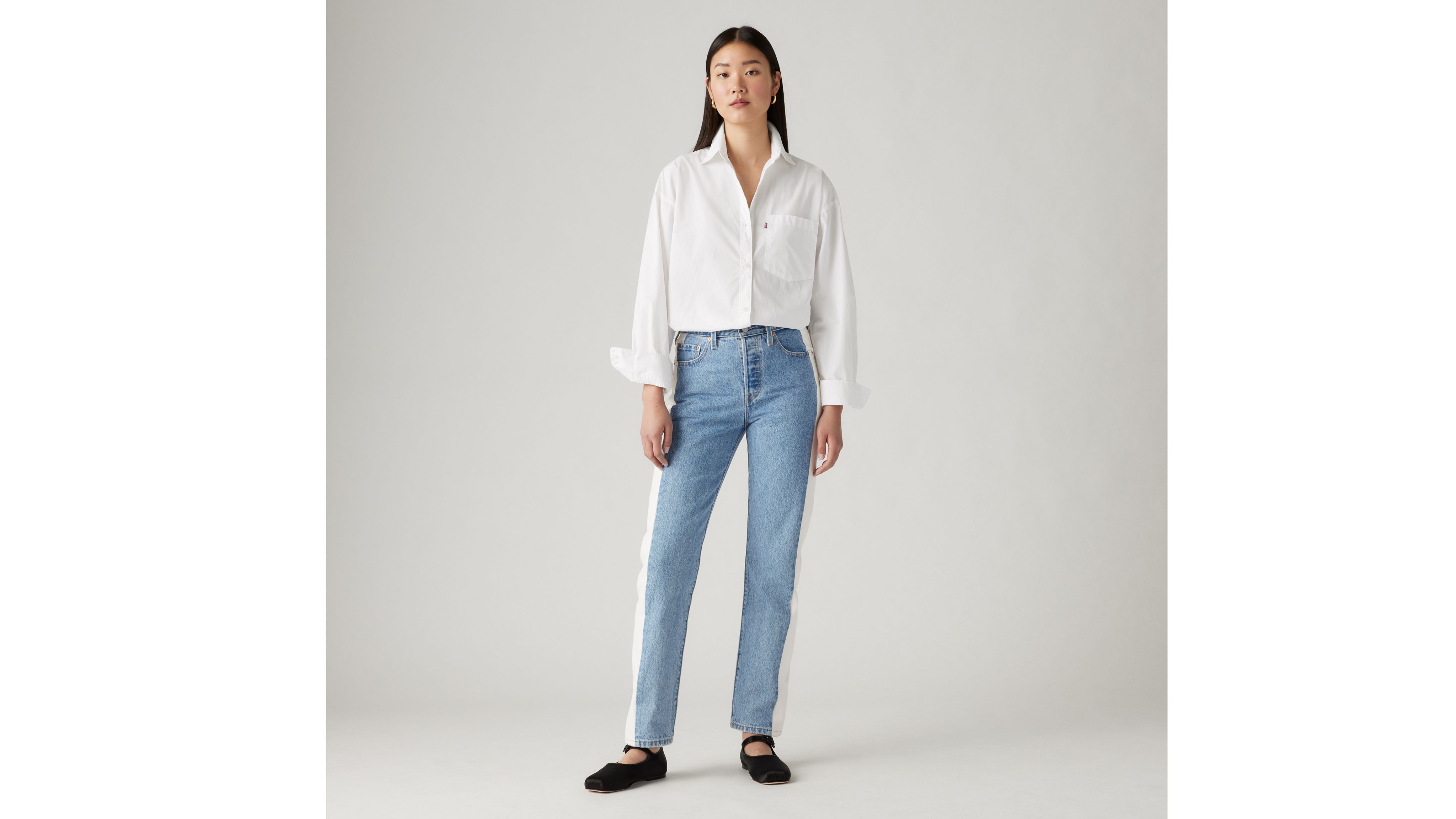 Levi's® for Pari's 501® Paneled Crop Jeans 5