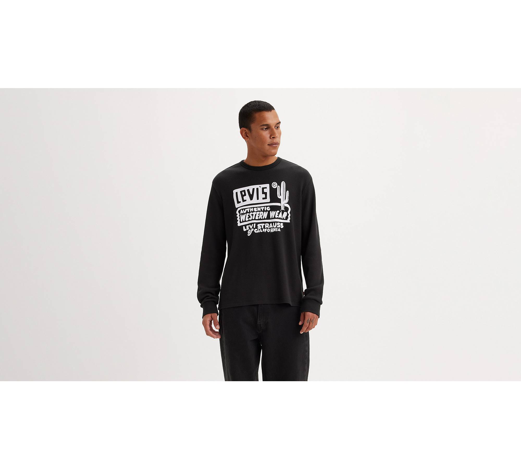 Long Sleeve Graphic Thermal Shirt - Black | Levi's® US