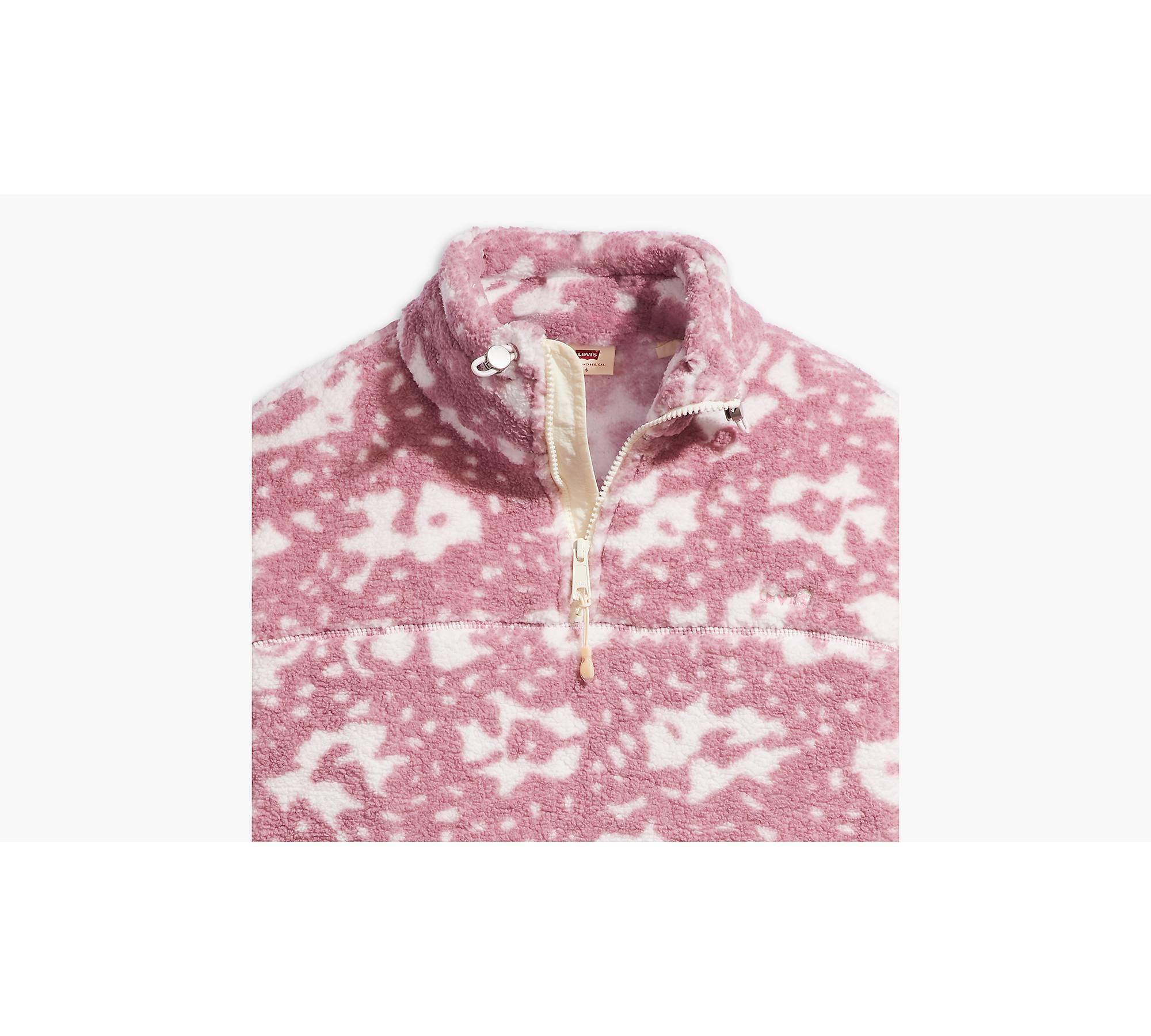 Bigfoot Quarter-zip Sherpa Sweatshirt - Pink | Levi's® GB