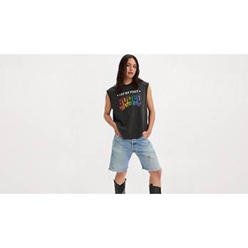 Levi's® Pride Cropped Muscle Tank Top 4
