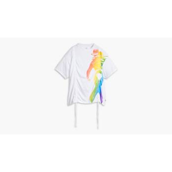 Levi's® Pride Kurzes Stack T-Shirt mit Schnürdetail 6