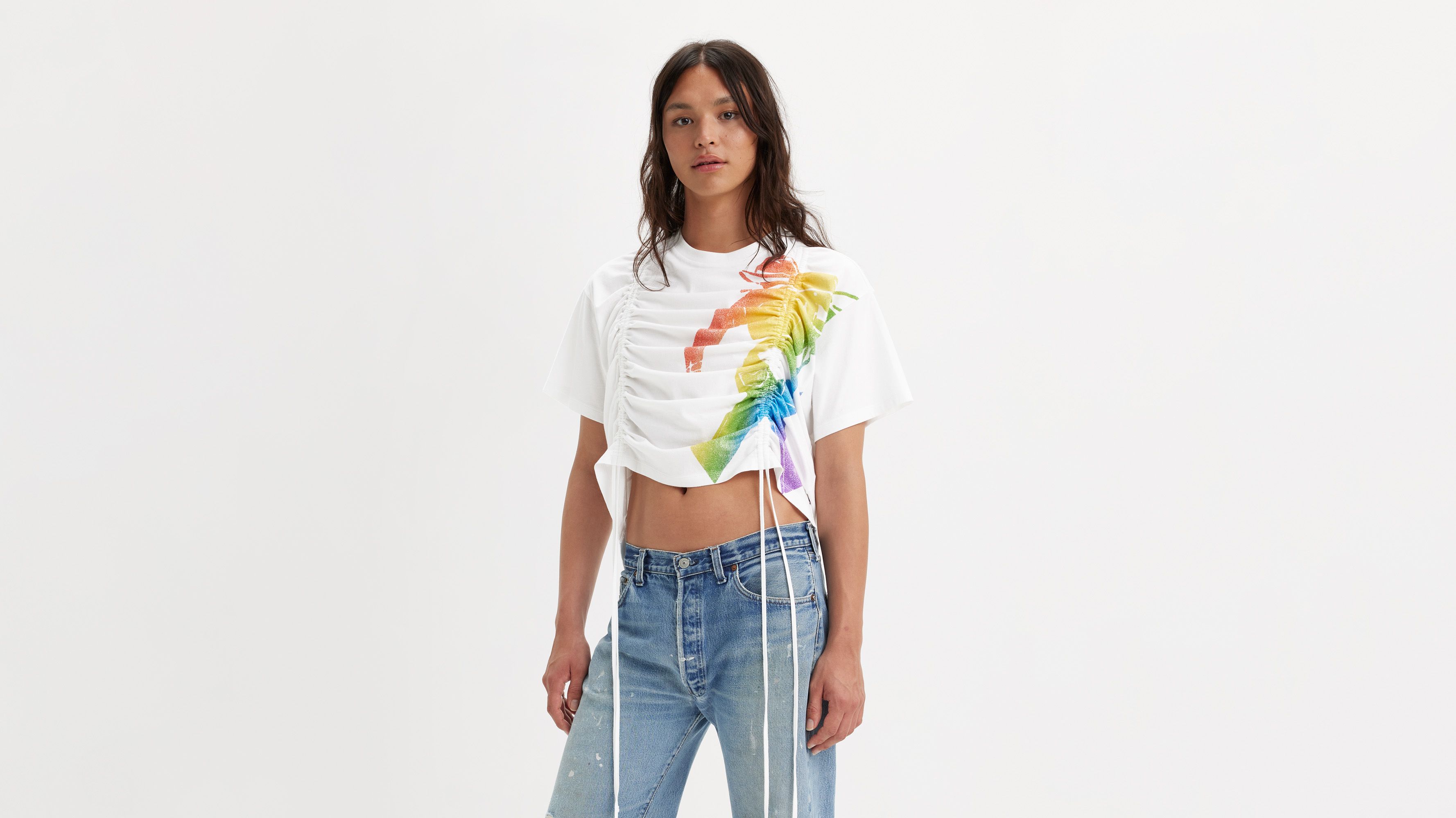 Levi's® Pride Cinched Short Stack Tee 4