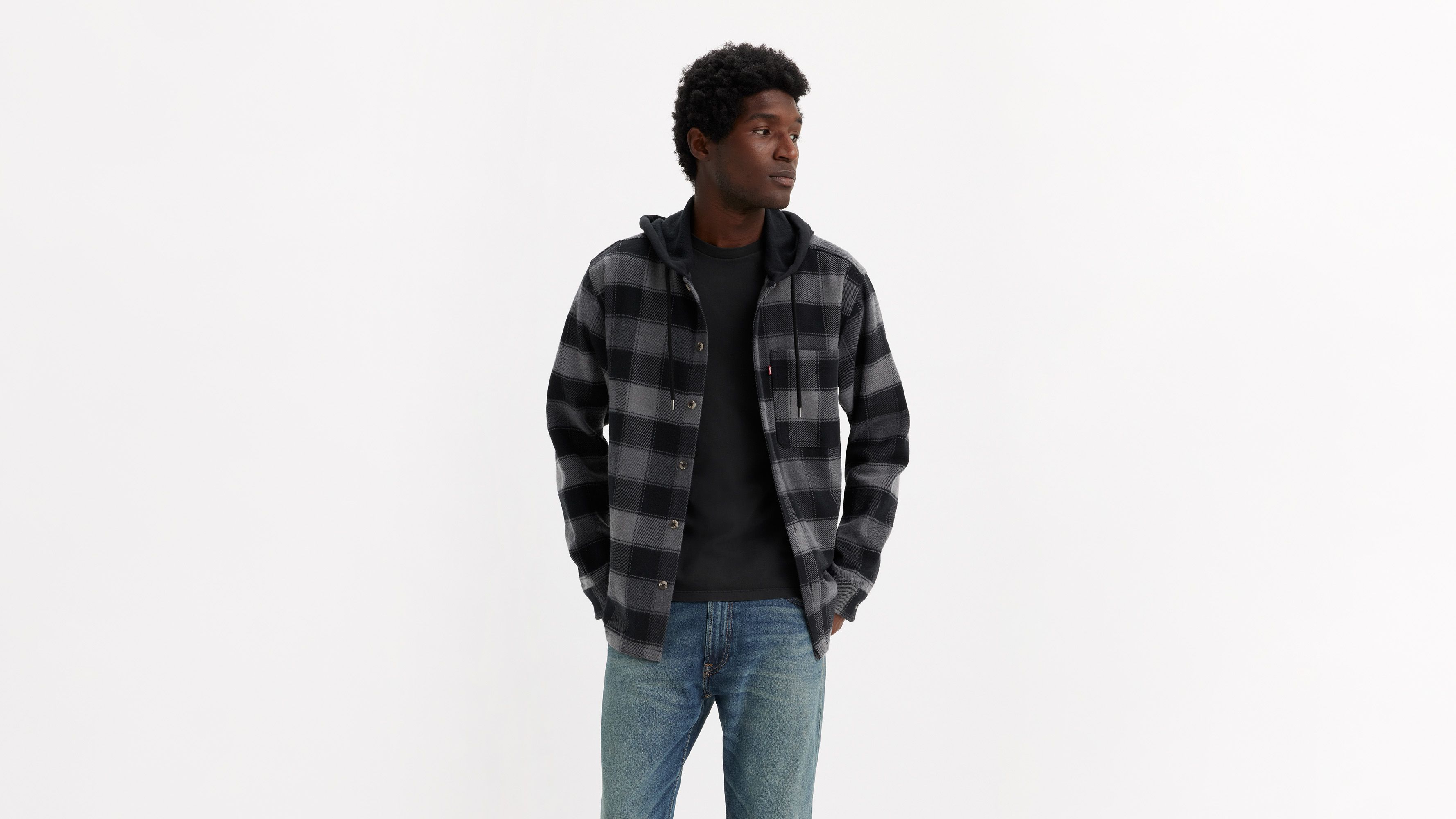 Heavyweight Hooded Flannel Shirt 1