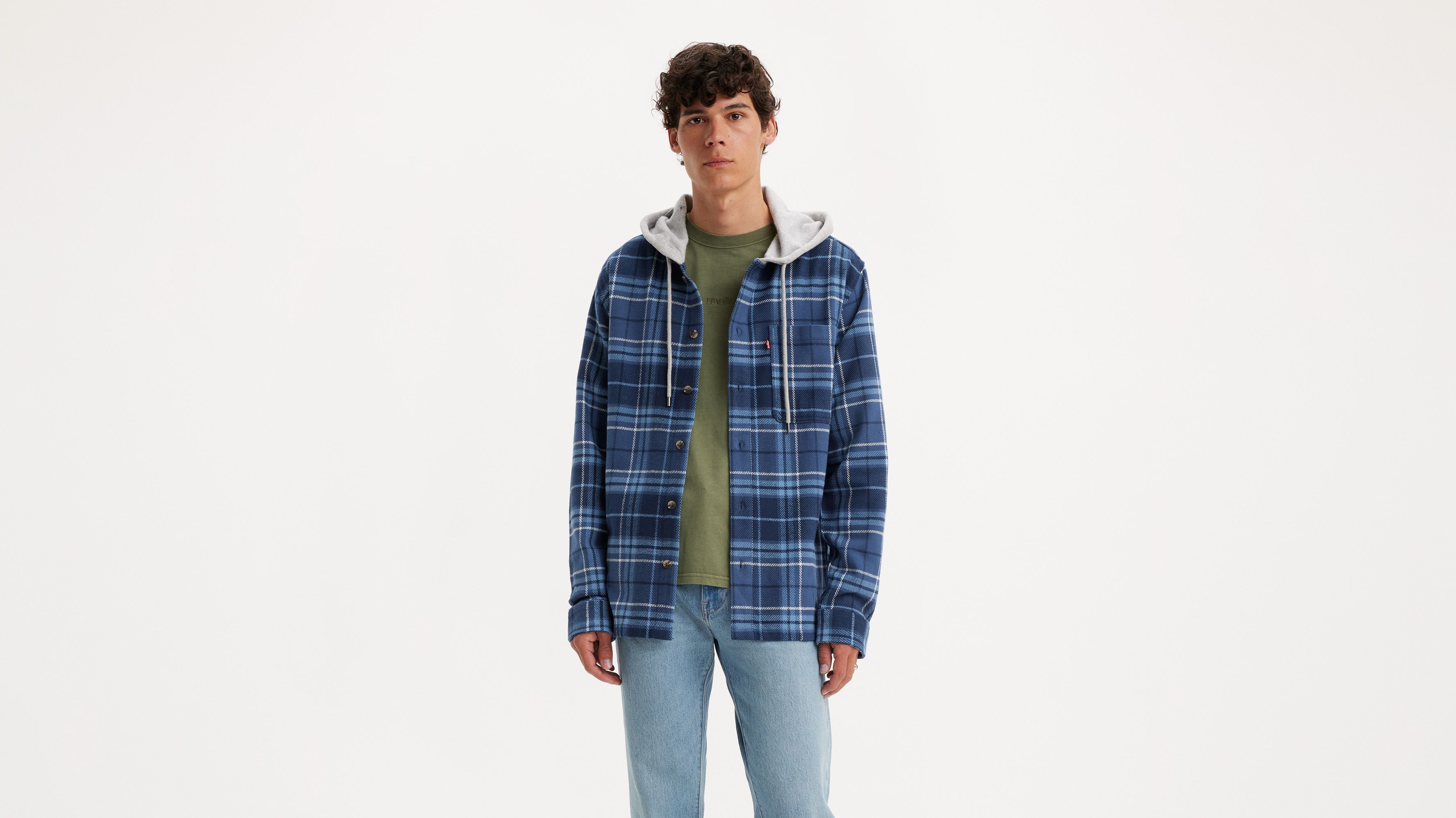 Heavyweight Hooded Flannel Shirt 1