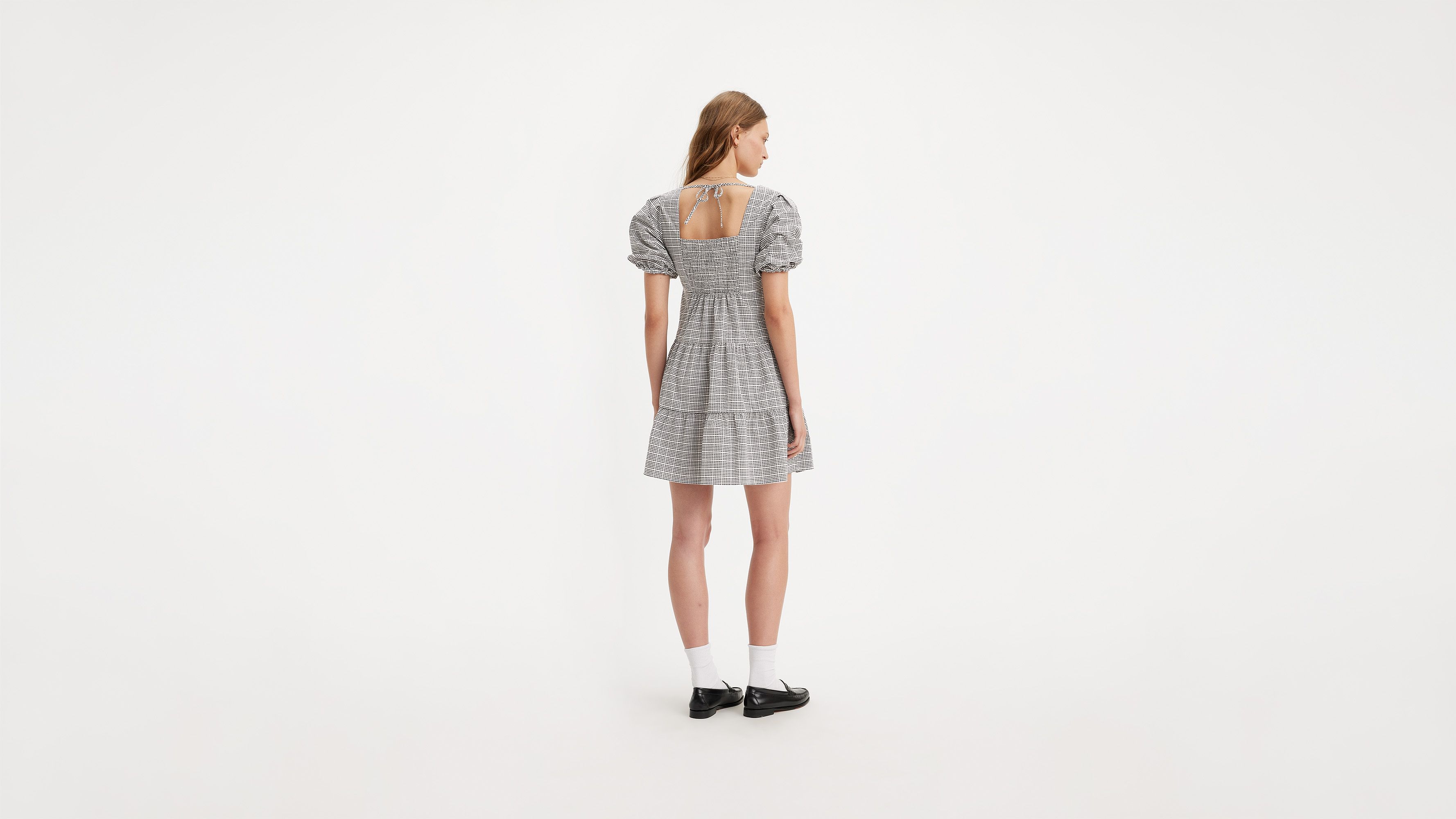 LEVI'S VOLUME SLEEVE TIERED DRESS 