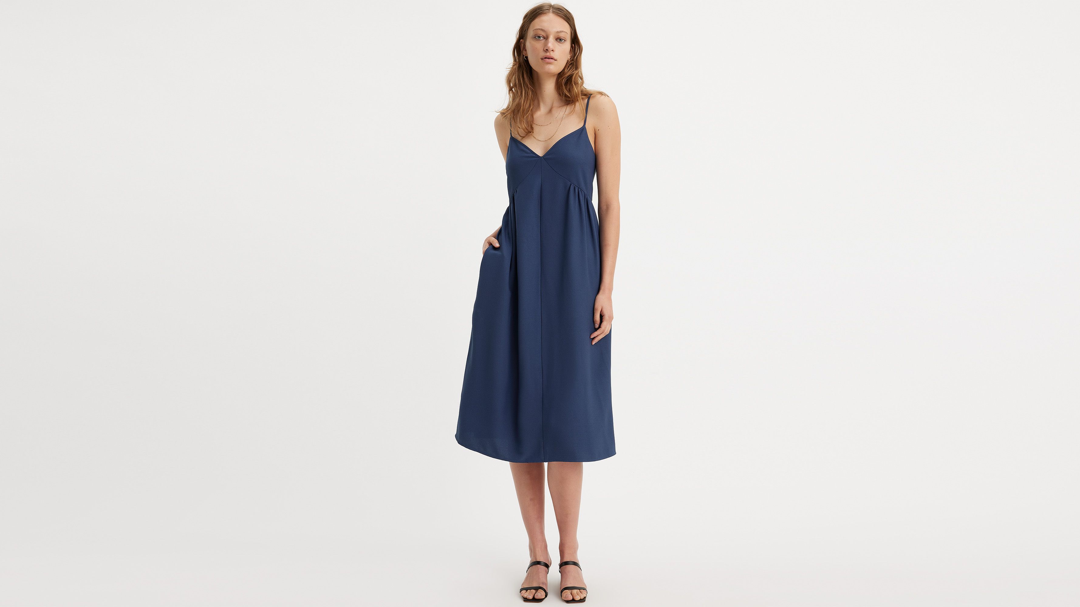 ワンピース LOW CLASSIC : 24SS / 2-WAY SLIP DRESS (2COLORS) Low Classic 2-Way Slip Dress in Natural | Lyst