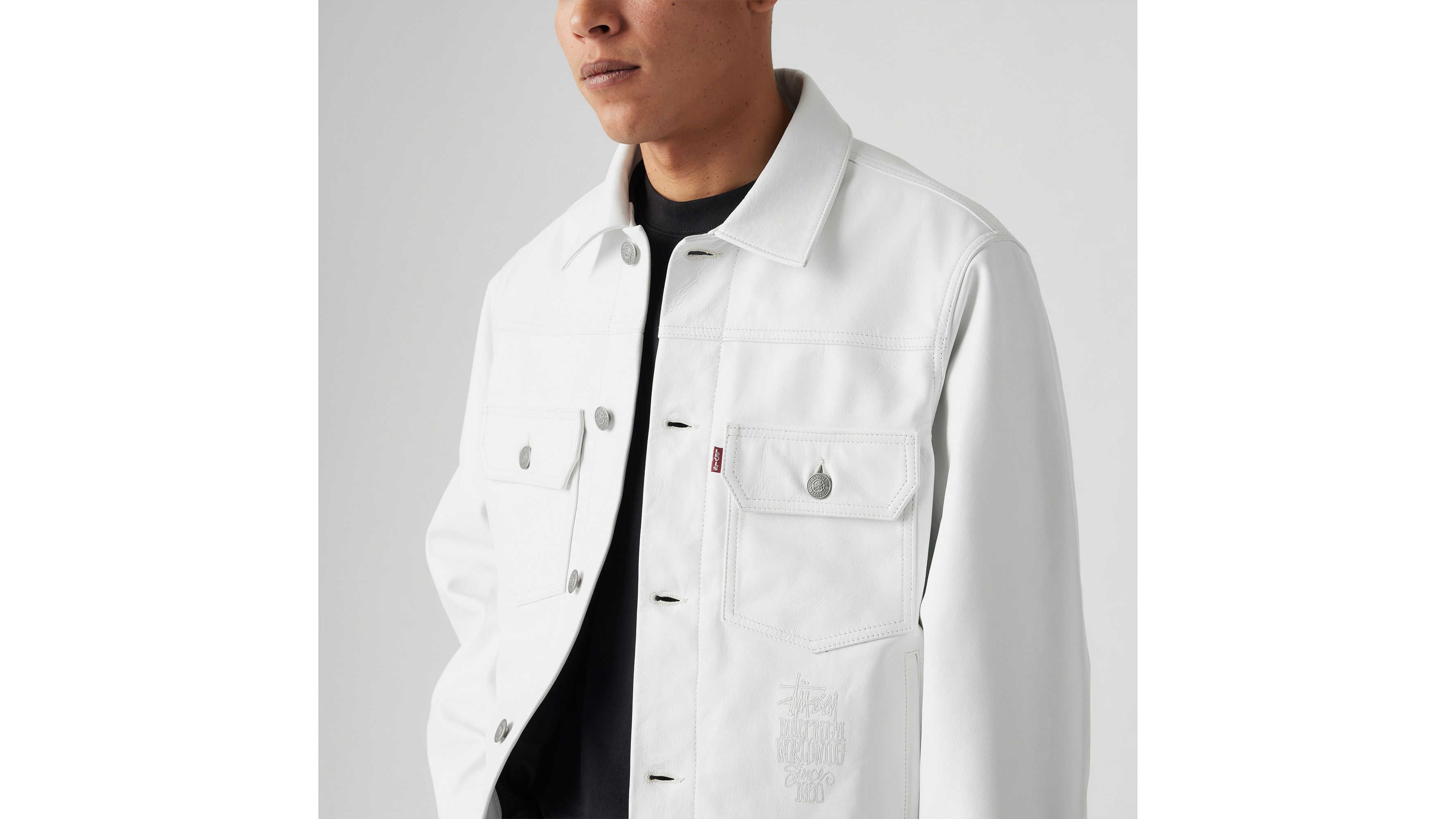 Stüssy & Levi’s® Leather Trucker Jacket