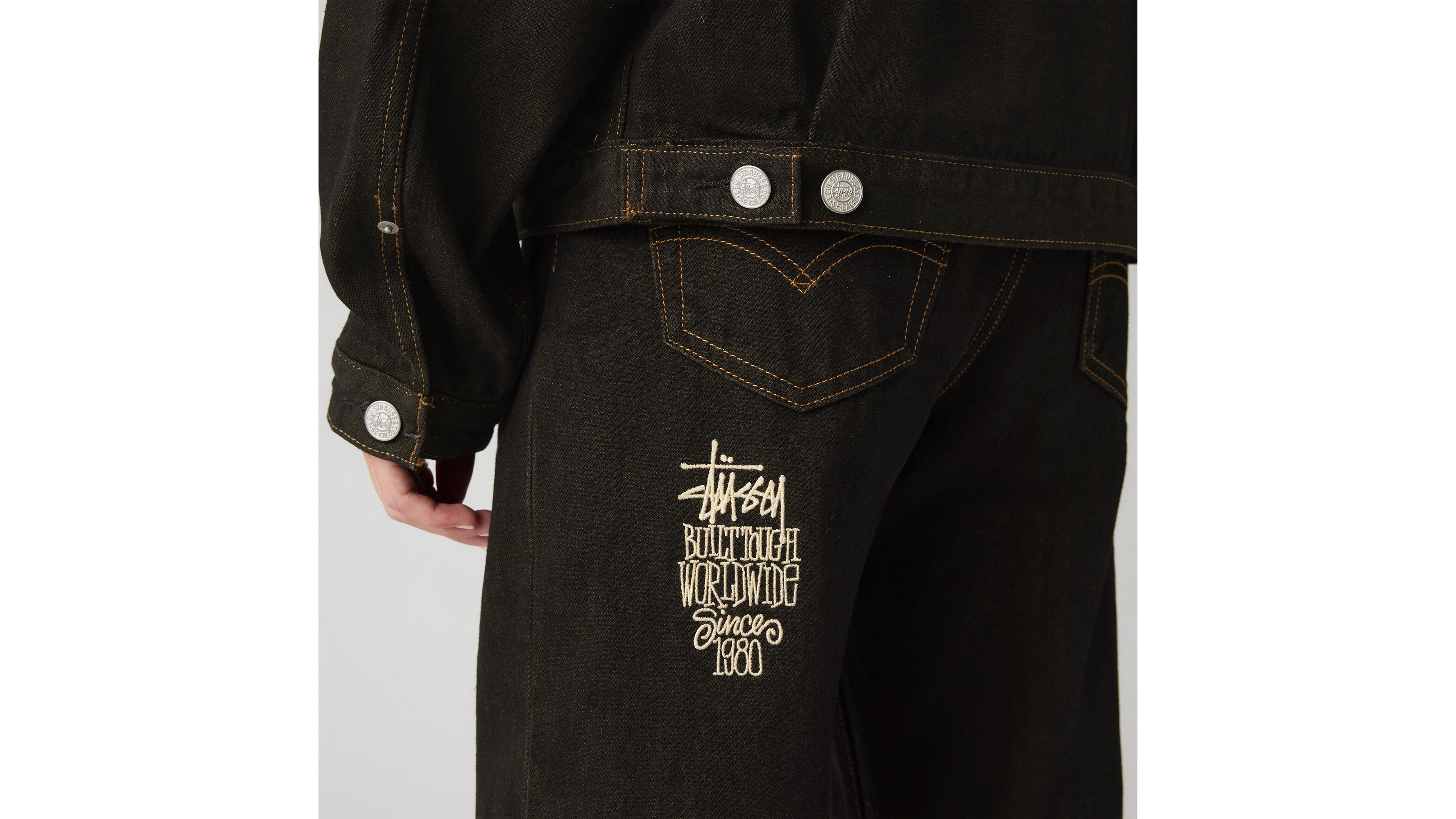 Stüssy & Levi's® Crispy Rinse Jeans - Black | Levi's® US