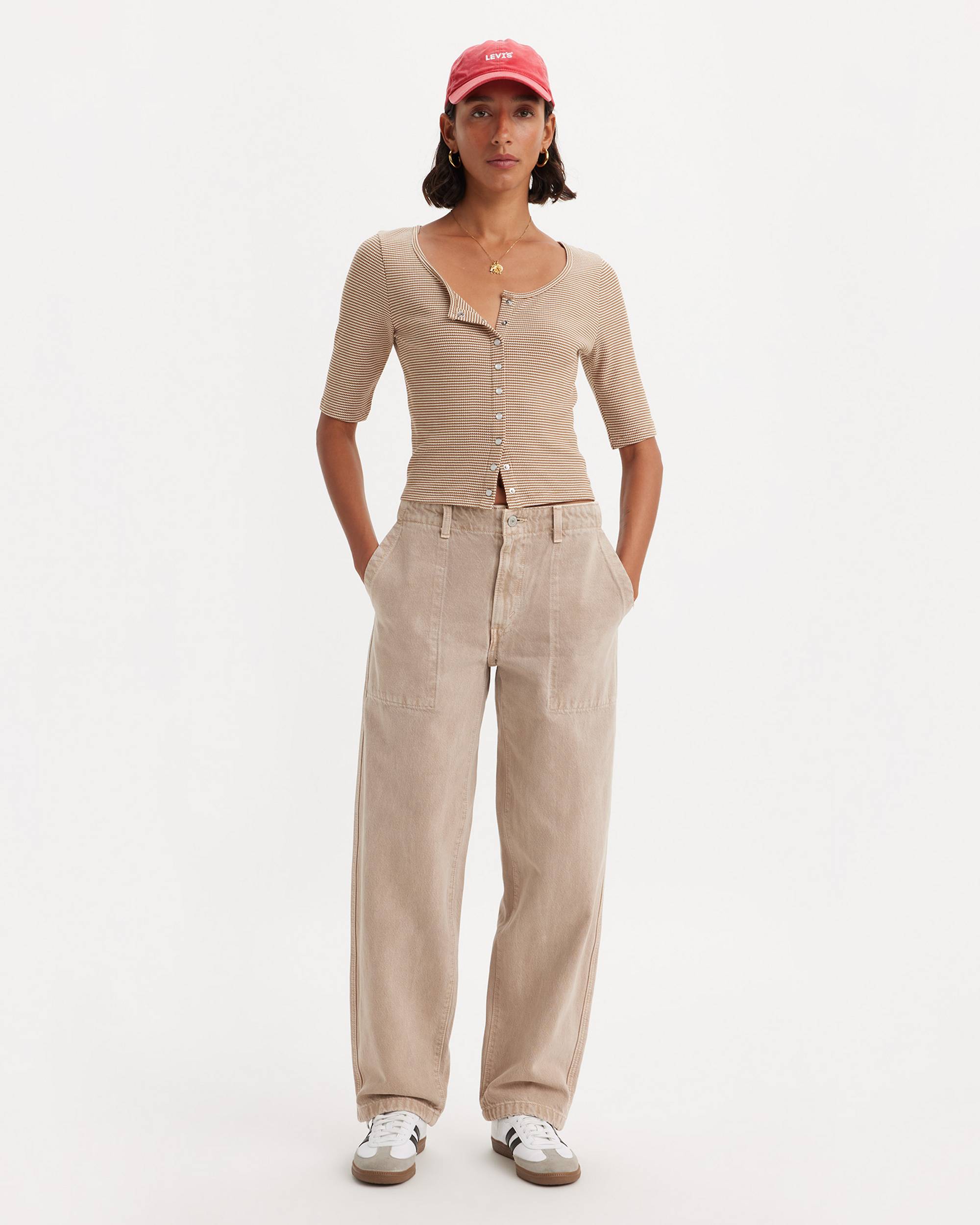 Baggy Dad Utility Women's Pants - Tan | Levi's® US Baggy Dad Utility Women's Pants - Tan | Levi's® US
