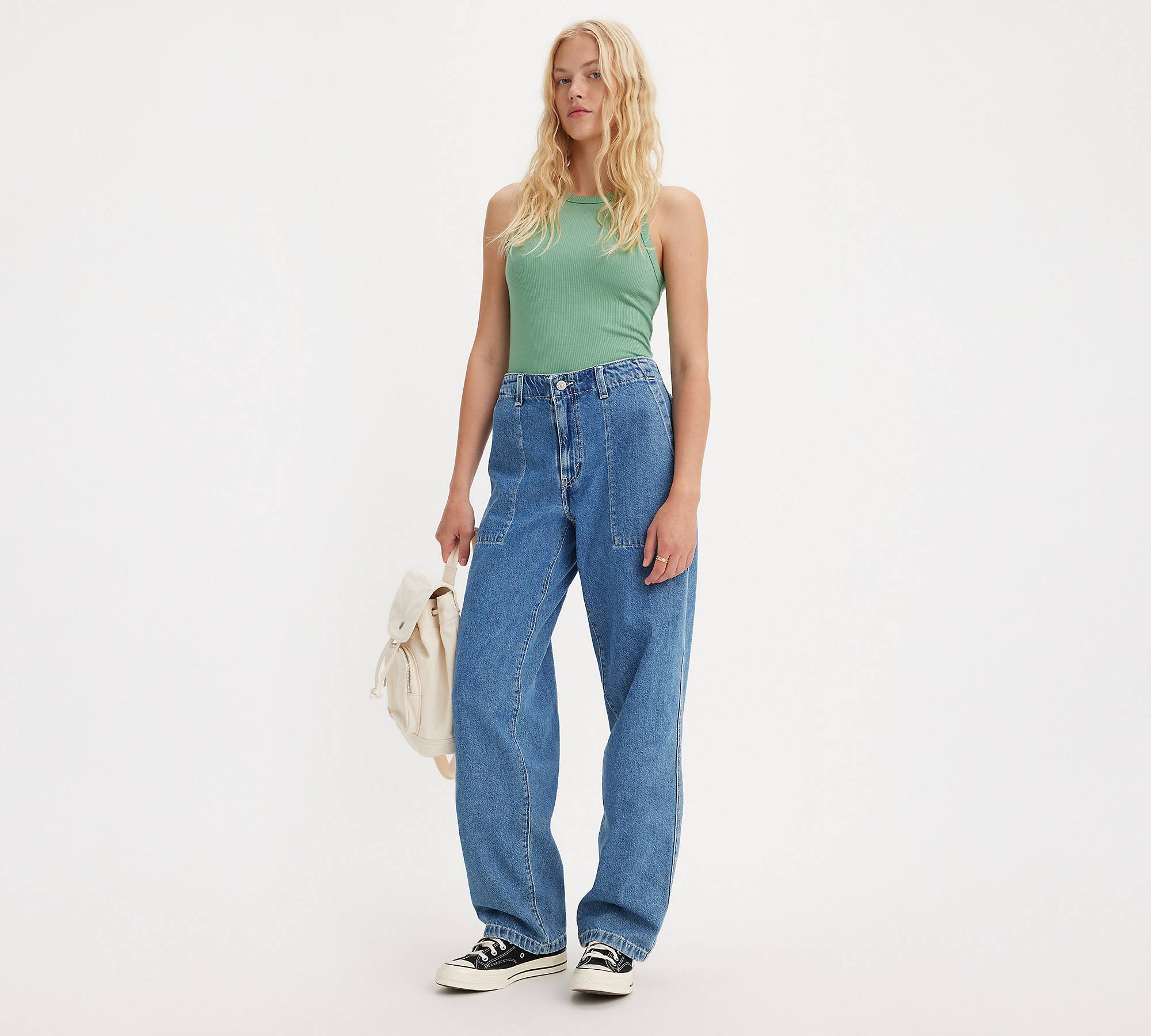 Baggy Dad Utility Jeans 1
