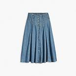 Button-Front Circle Lightweight Skirt 6