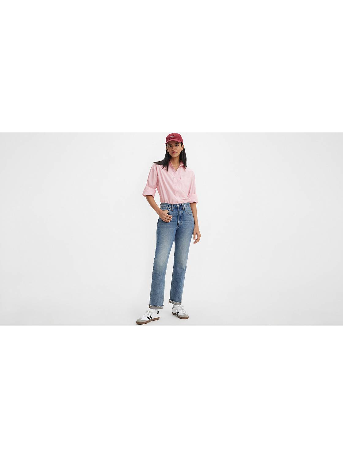 Organic cotton elastic-waist barrel jean, Taikan, Women's Jeans Online