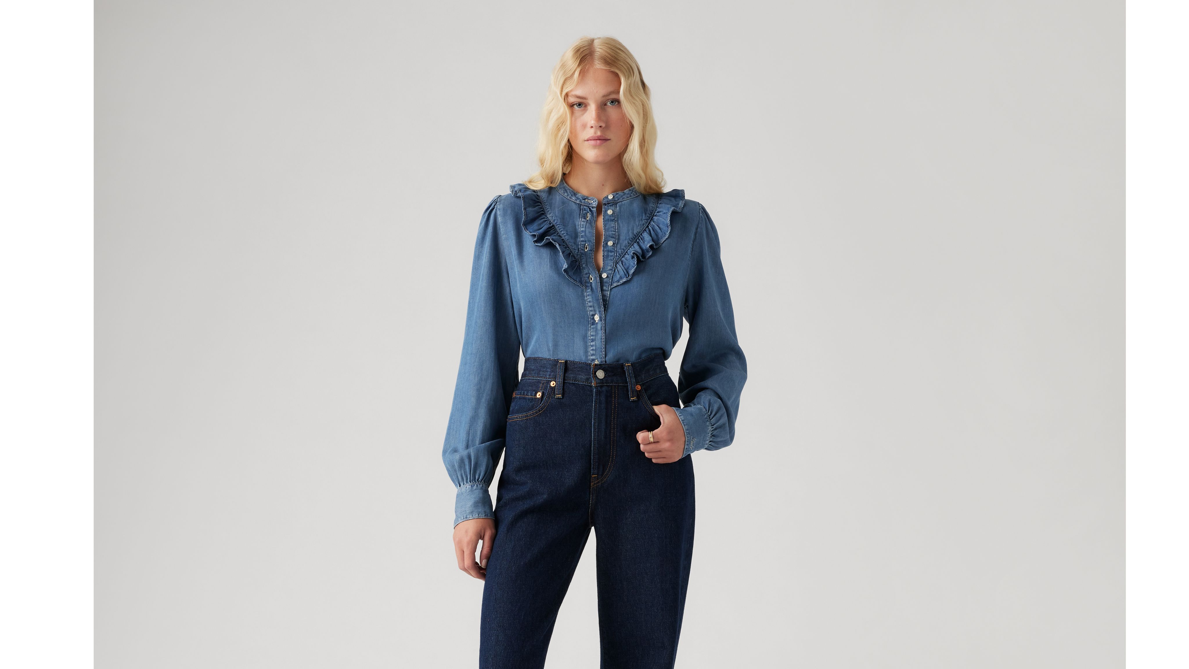 Clearance  Denim fashion, Fashion, Comfortable blouses