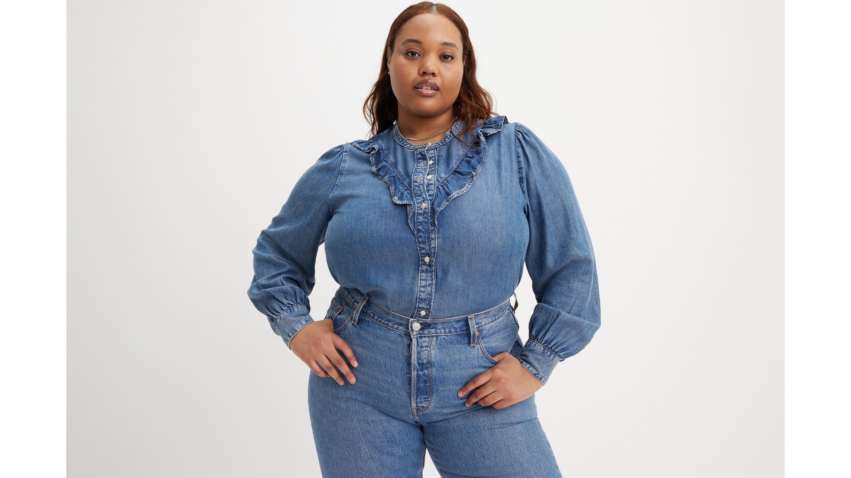 Carinna Blouse (plus Size) - Dark Wash | Levi's® US