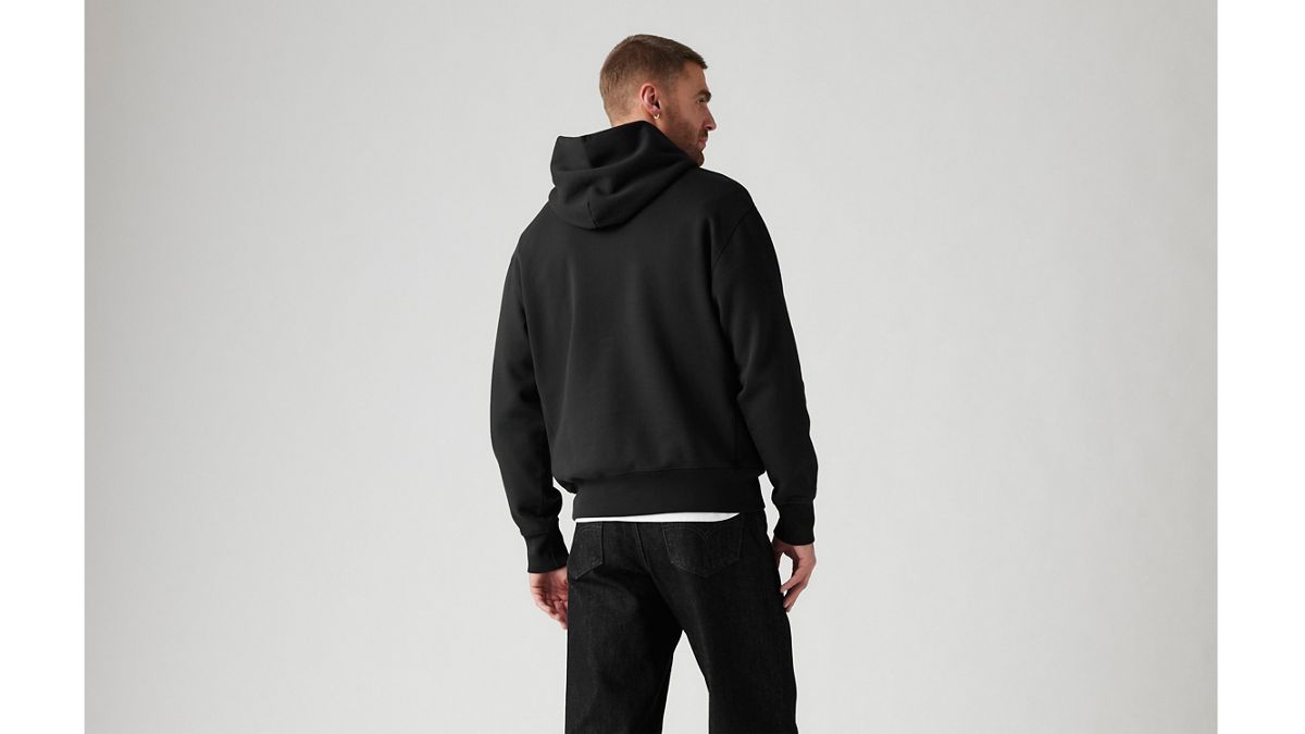 Authentic Hoodie Garment Dye Sweatshirt — Black Agate - Black