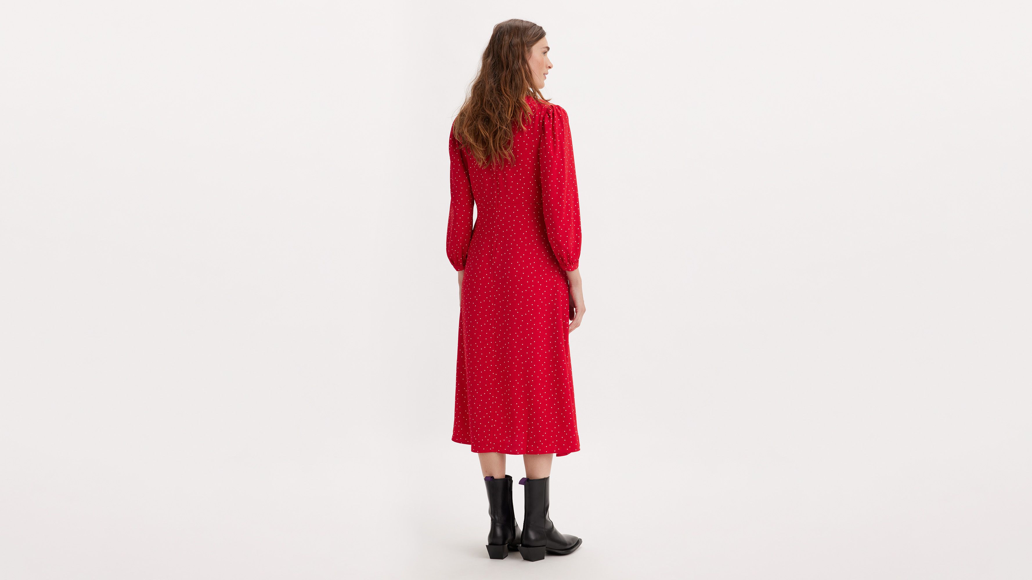 Breslin jurk met lange mouw 3