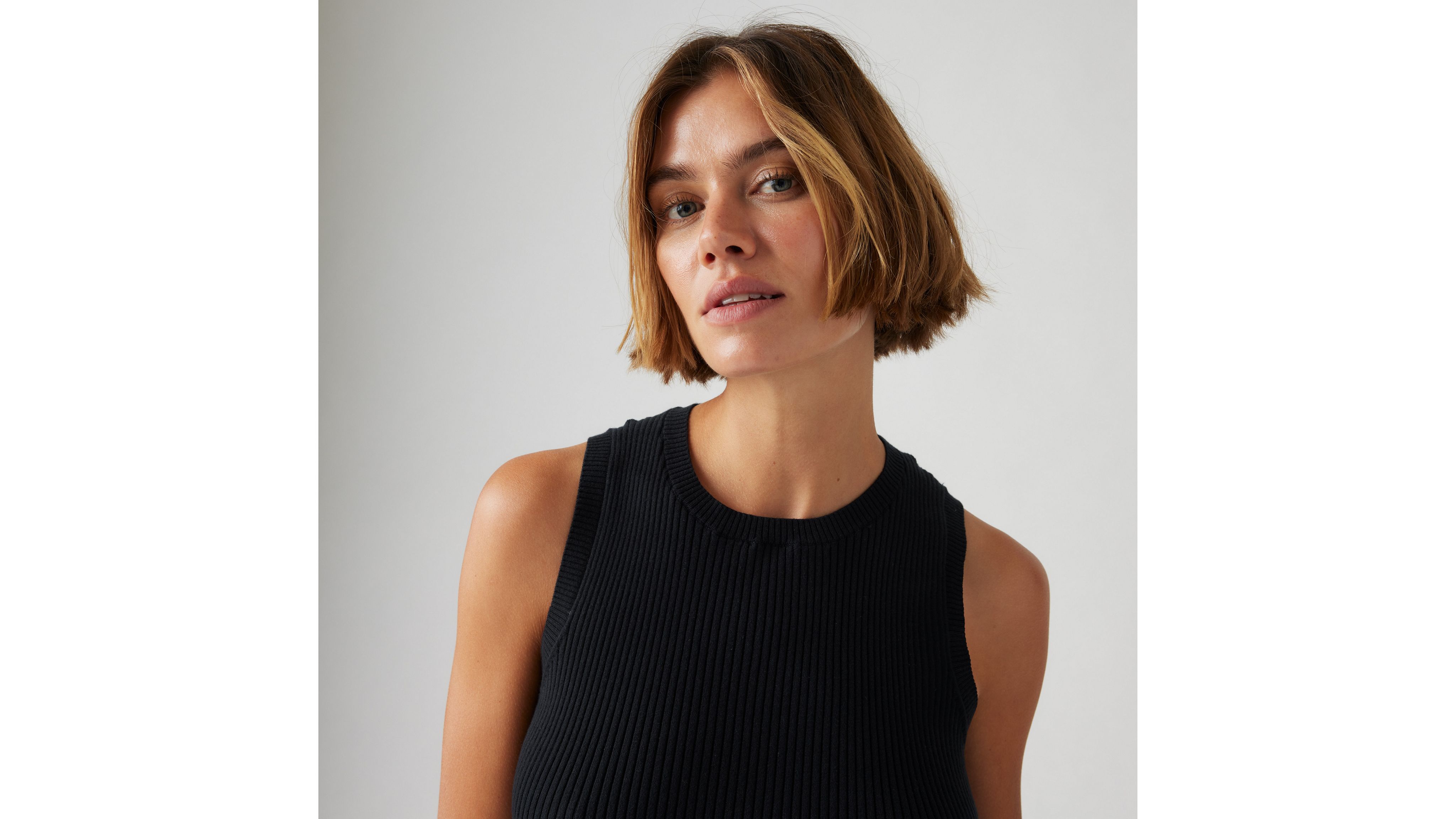 Levi's Ocean Tank Top In Anthracite Night