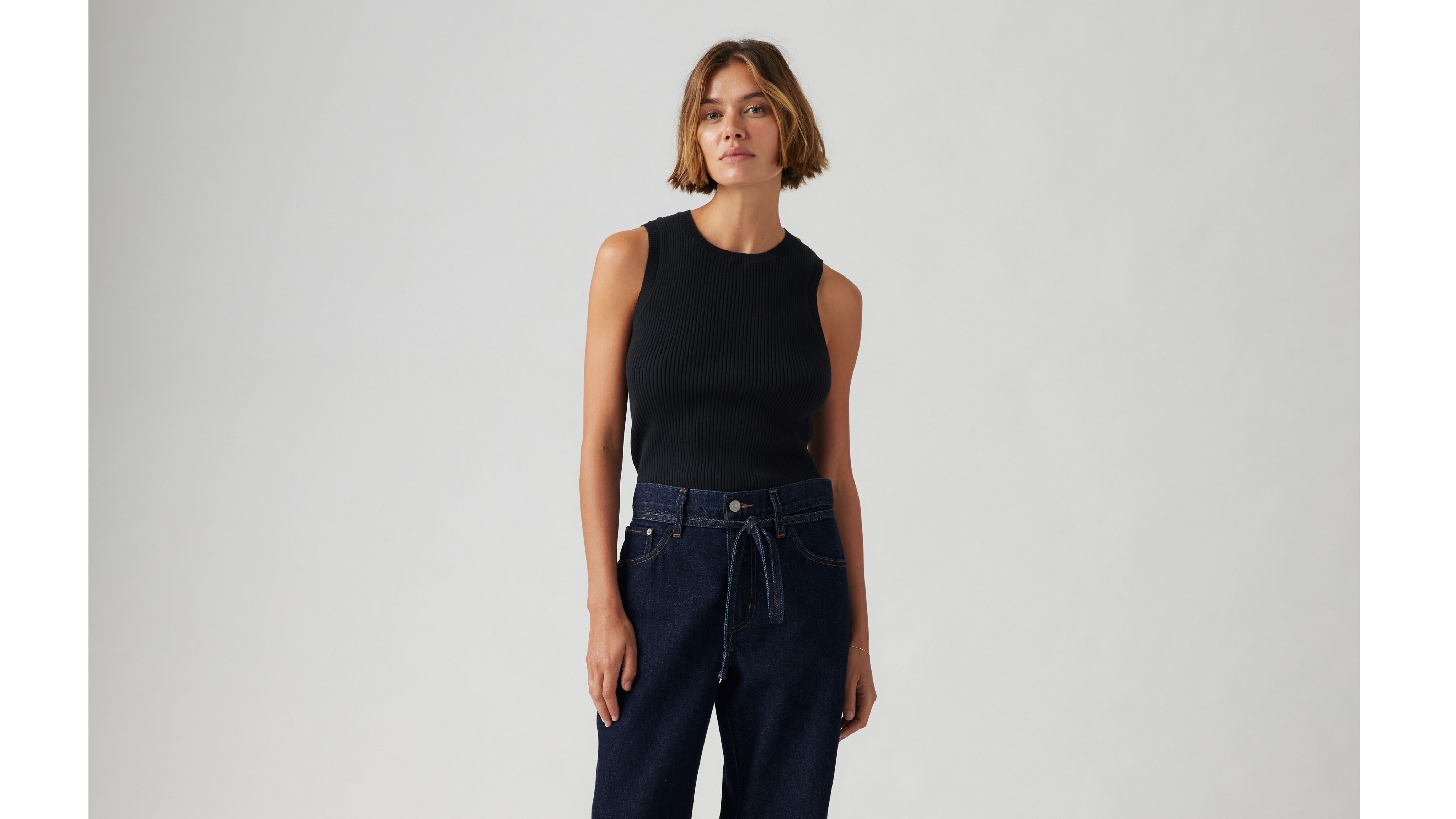 Levi's Ocean Tank Top In Anthracite Night