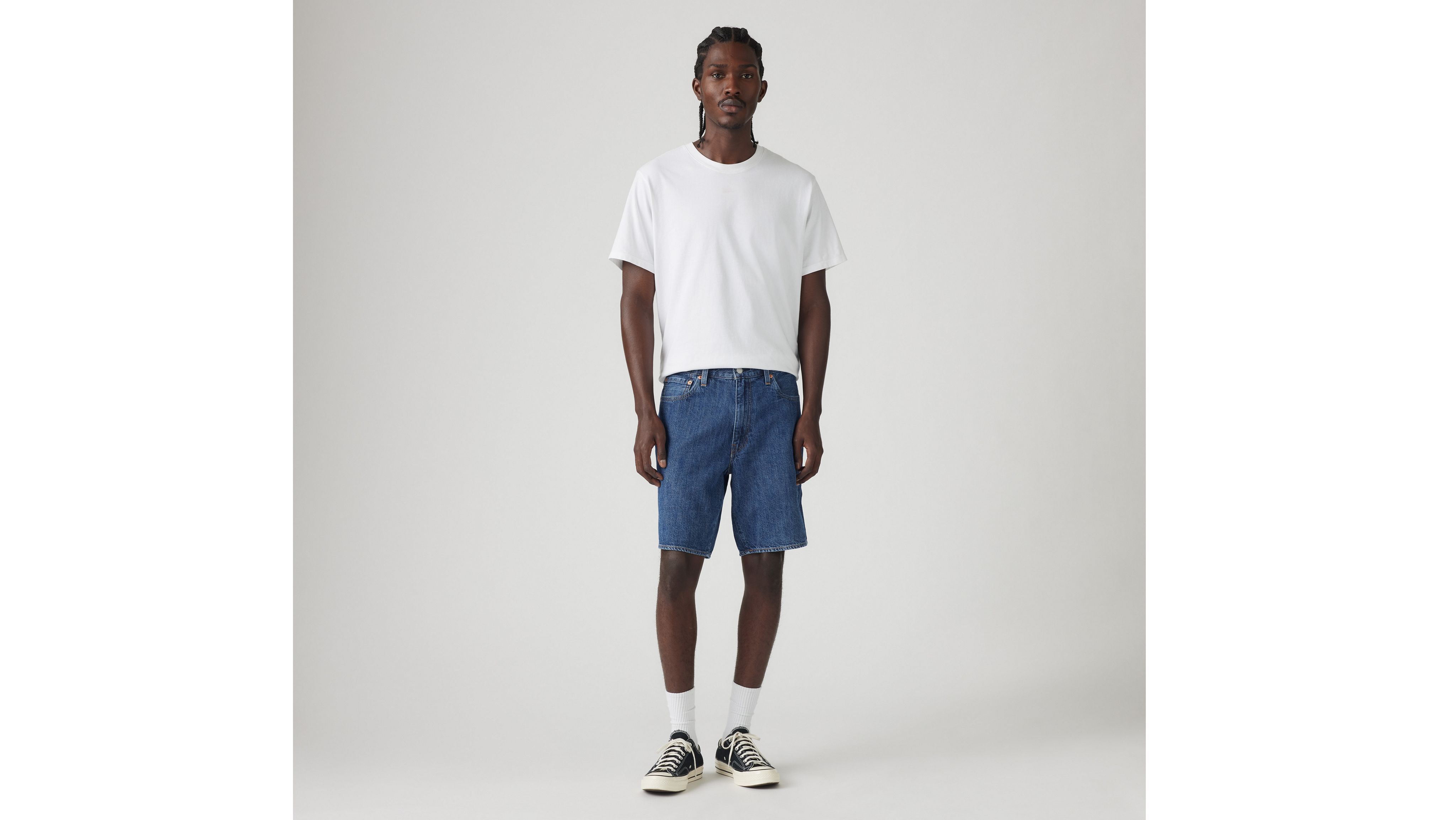 Levi's 468 Stay Loose 9" Linen+ Denim Men's Shorts 44x9 In Summer Nights