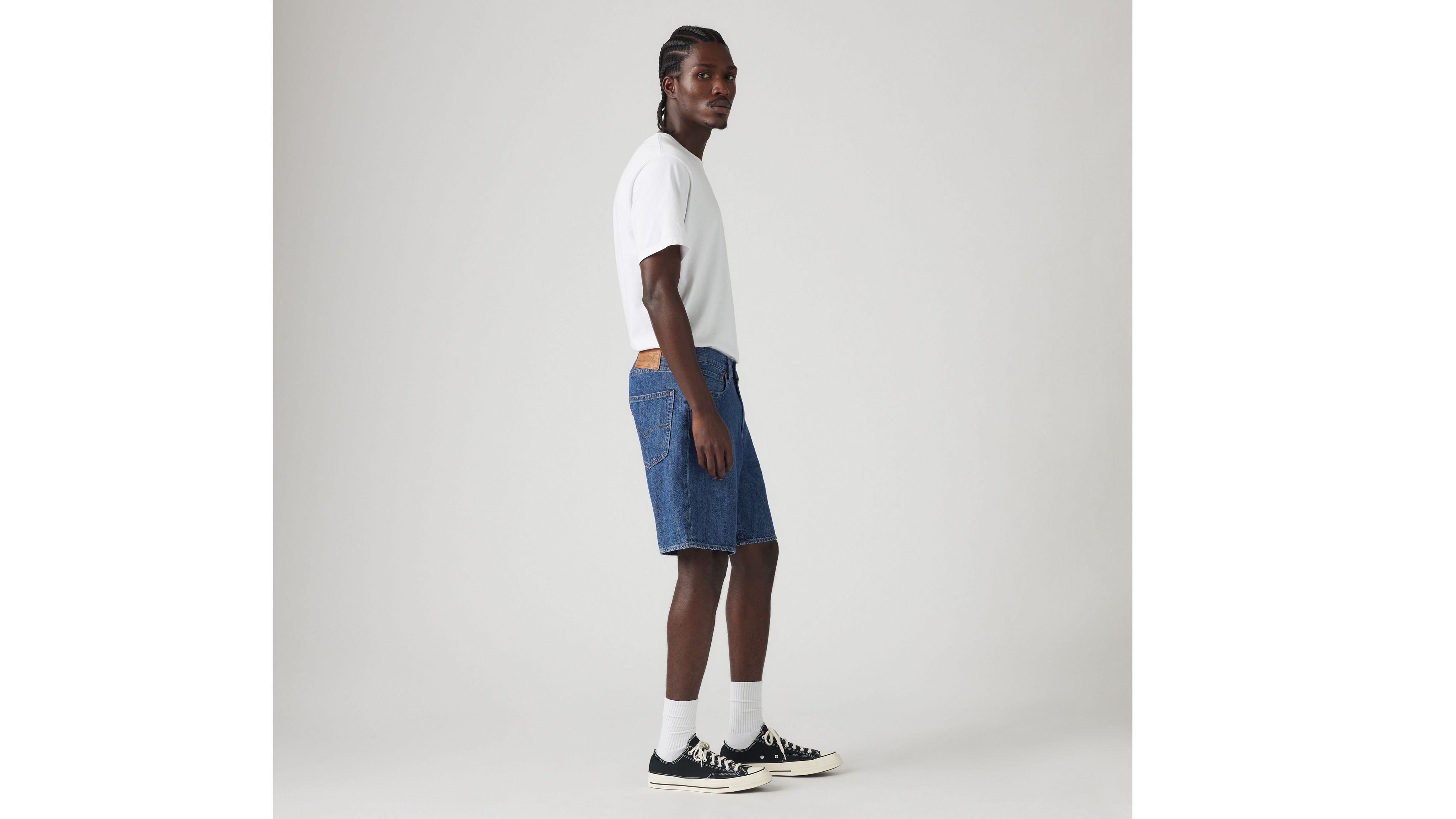 Levi's 468 Stay Loose 9" Linen+ Denim Men's Shorts 44x9 In Summer Nights