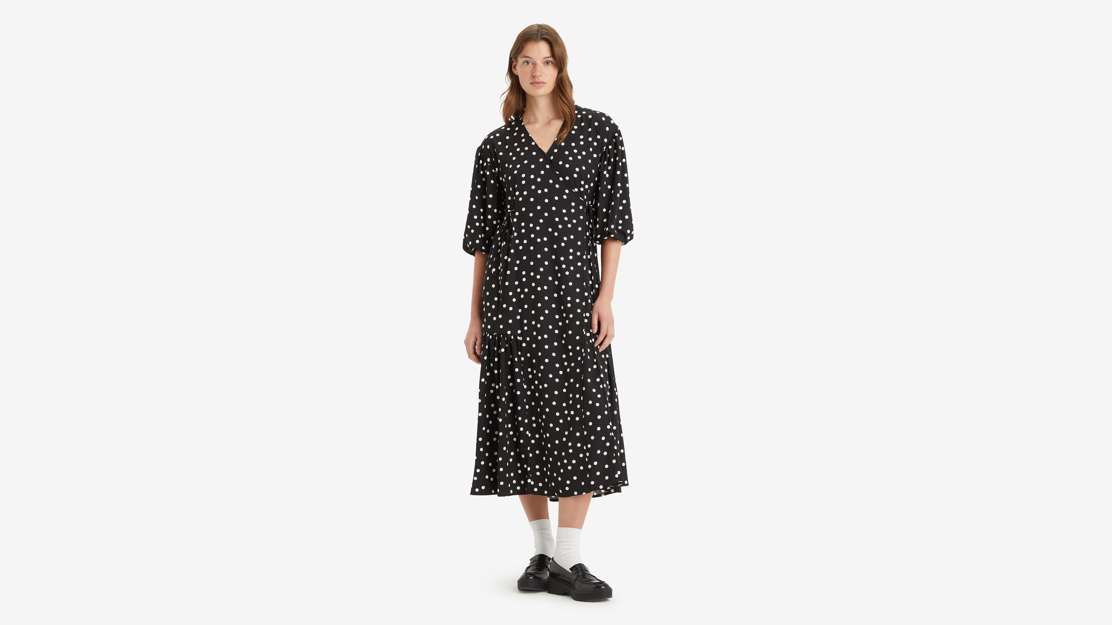 Brielle Wrap Dress - Black | Levi's® NO