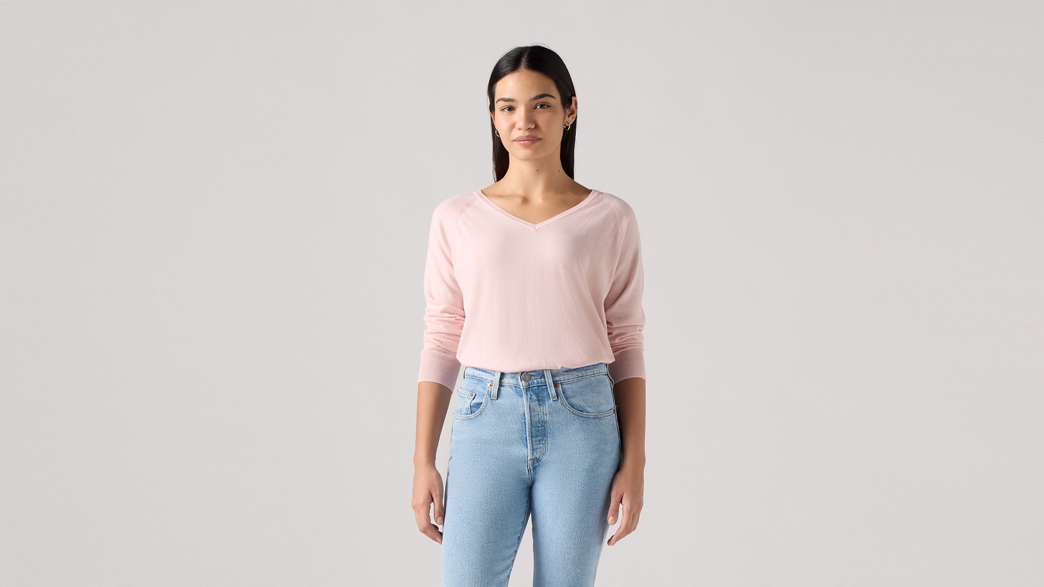Pull Femme Levi's Petal - Col V, Coupe Ample, 100% Coton Doux - Parfait Pour Tous Les Jours - 4