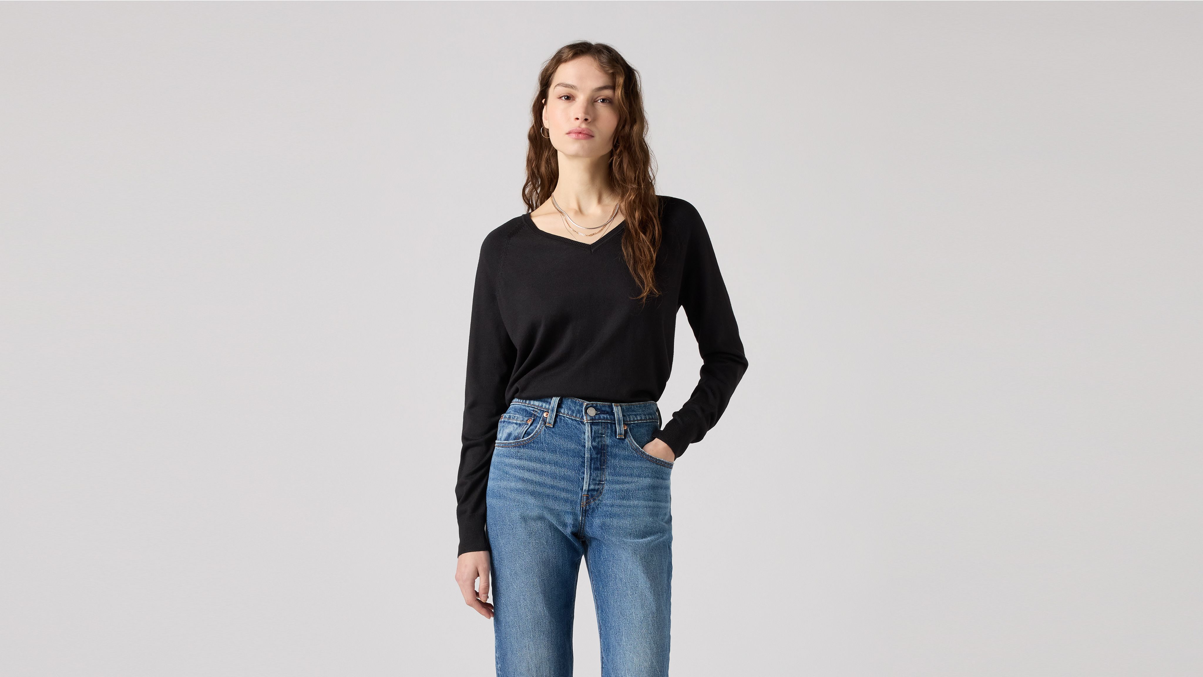 Petal V-Neck Sweater