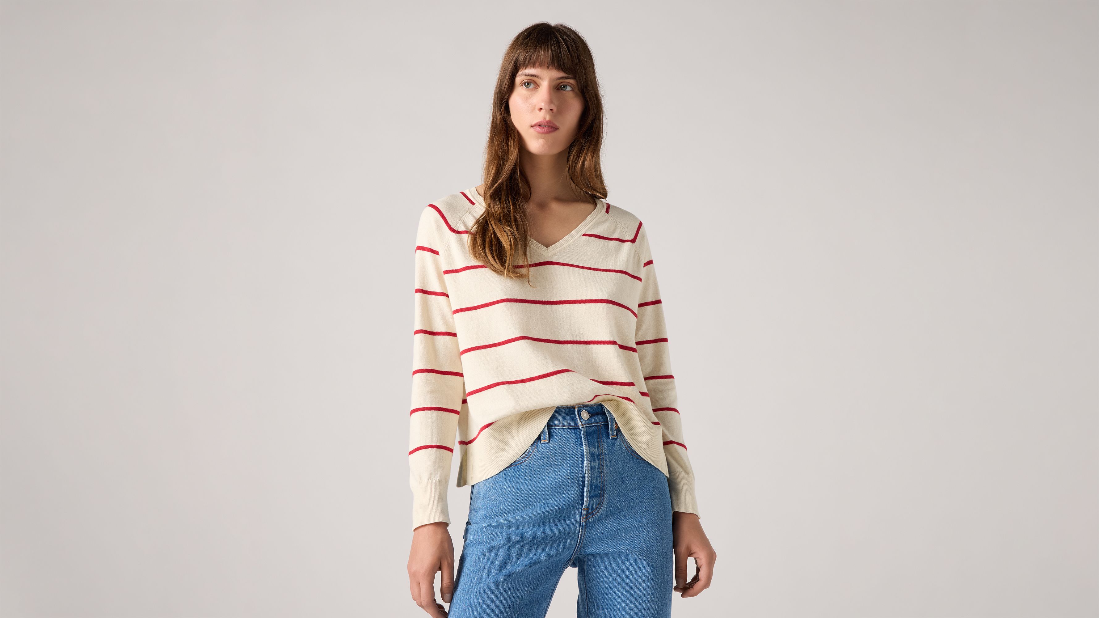 Maglione Petal con scollo a V 1