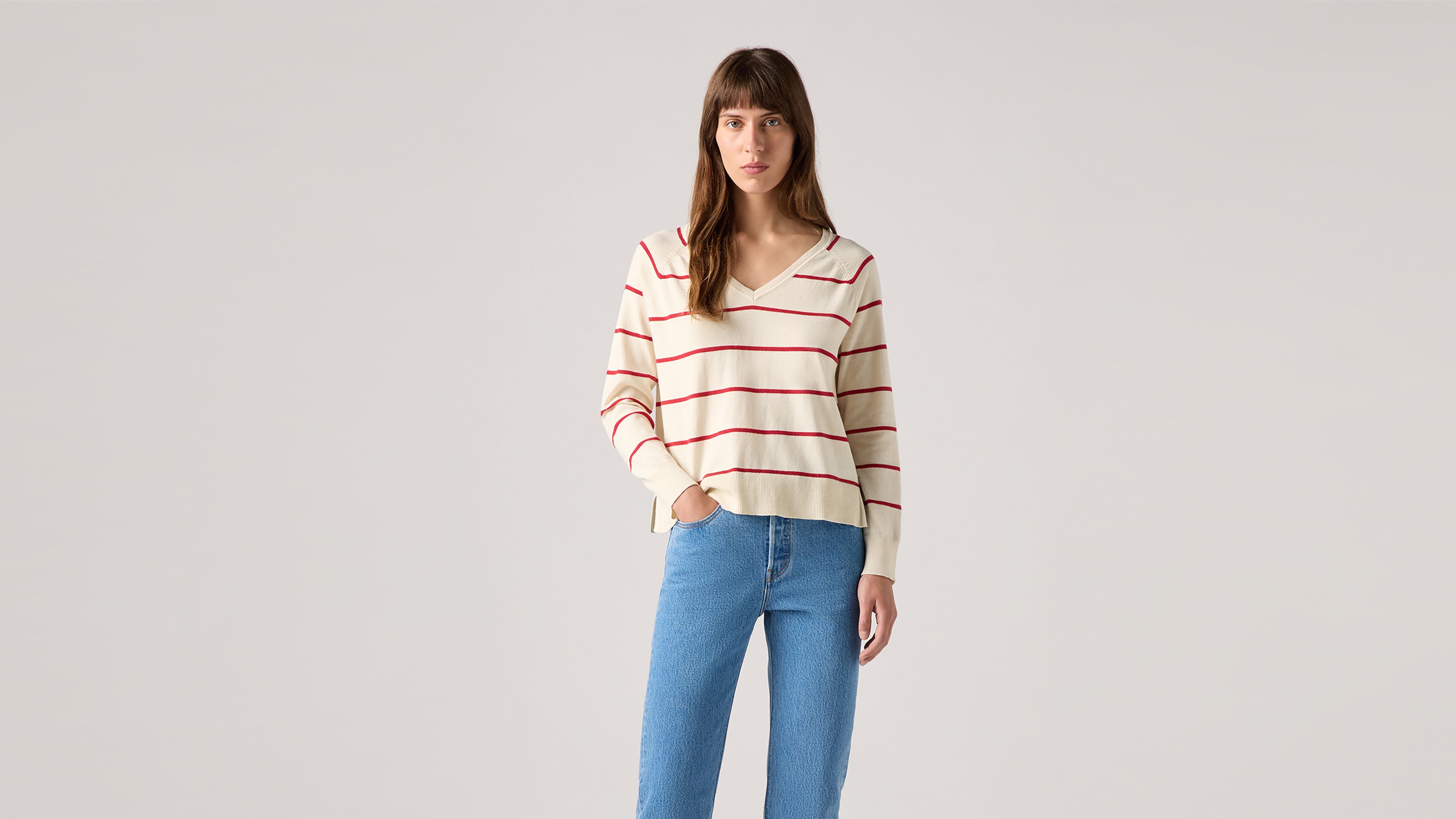 Maglione Petal con scollo a V 2