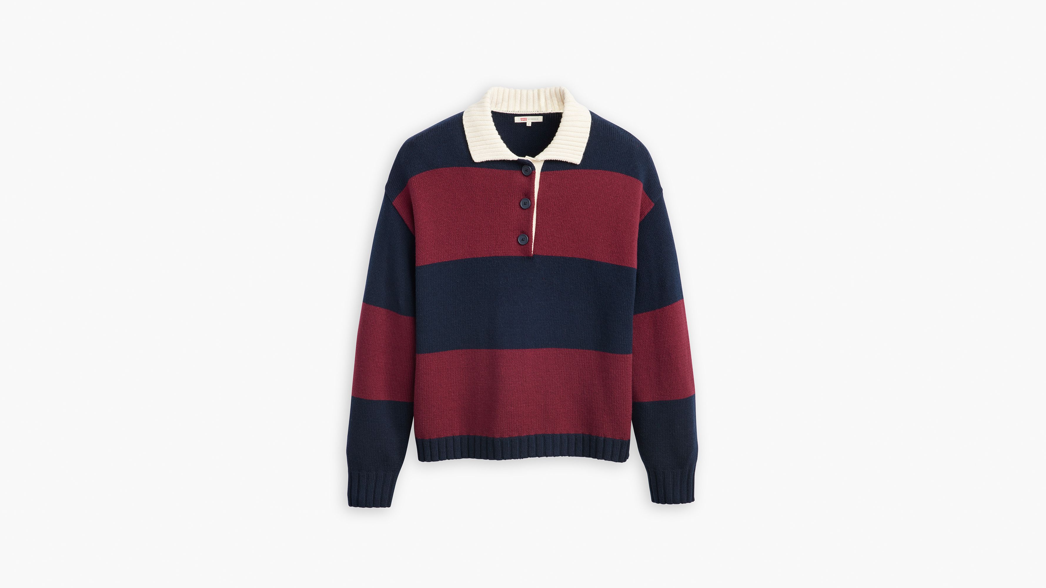 Ivy League Striped Polo Sweater 3