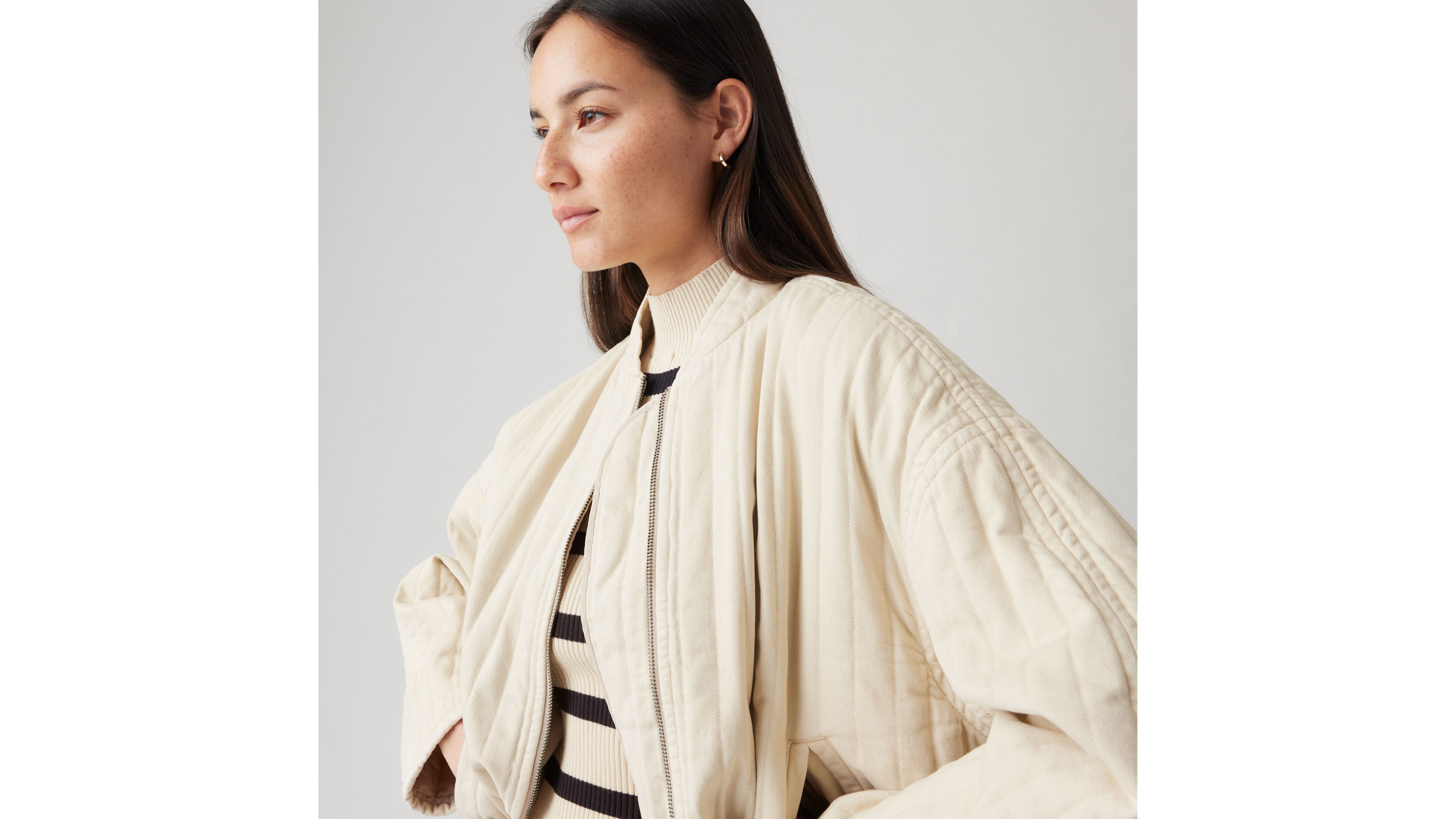 Levi's Kennedy Quilted Jacket In Sahara Khaki