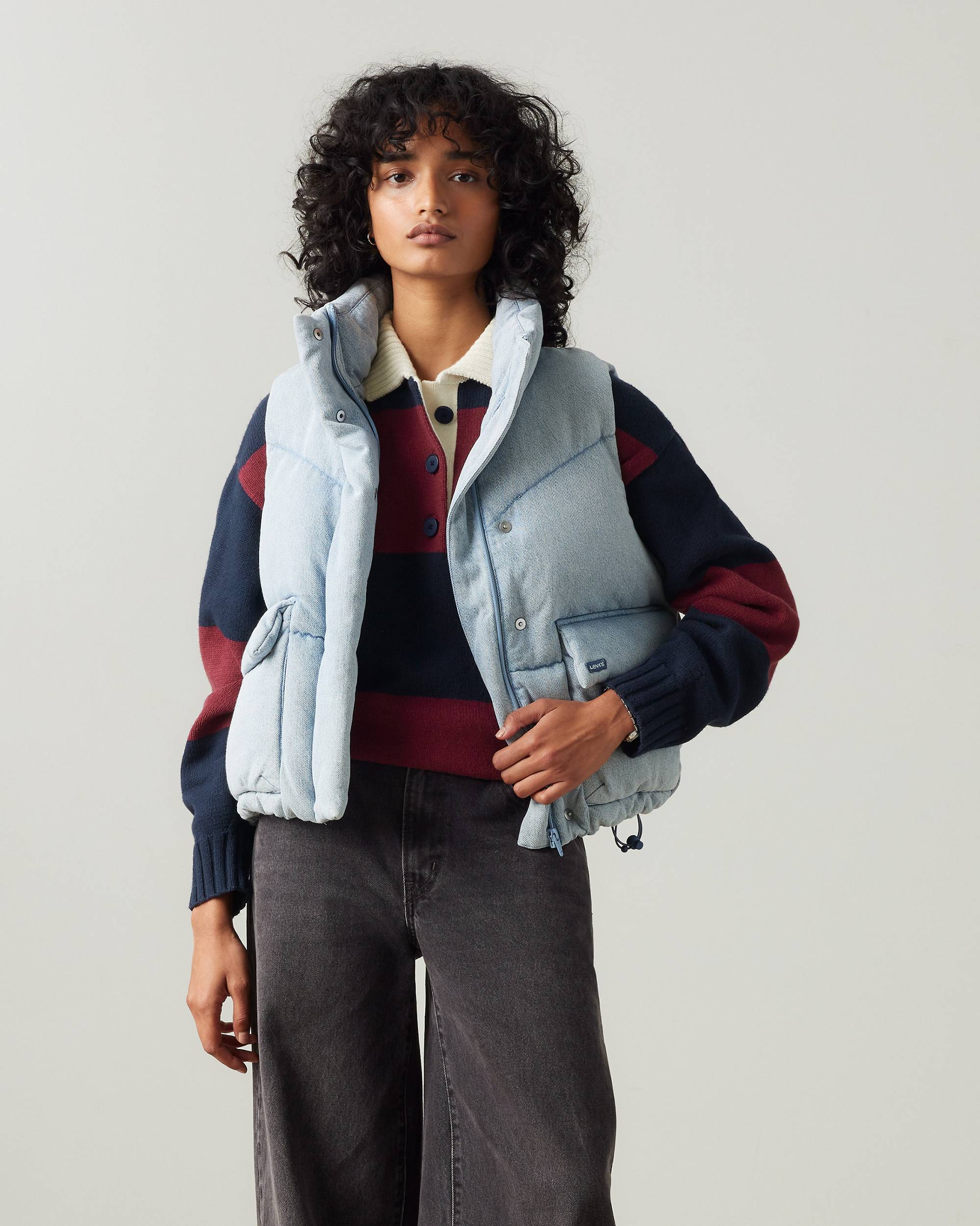 Western Bubble Puffer Vest - Light Wash | Levi's® US Western Bubble Puffer Vest - Light Wash | Levi's® US
