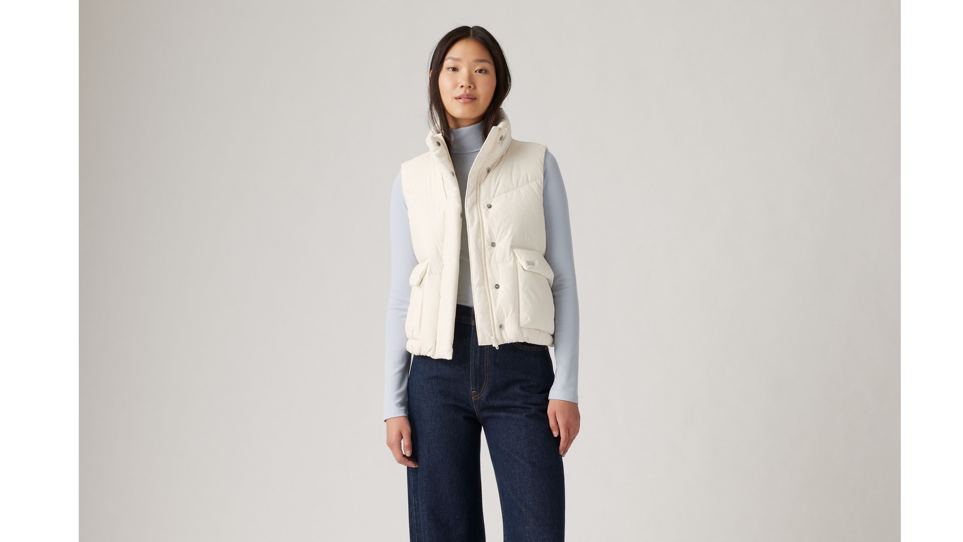 【A.subjjject】SHELL DOWN VEST WHITE A.subjjject】SHELL DOWN VEST WHITE