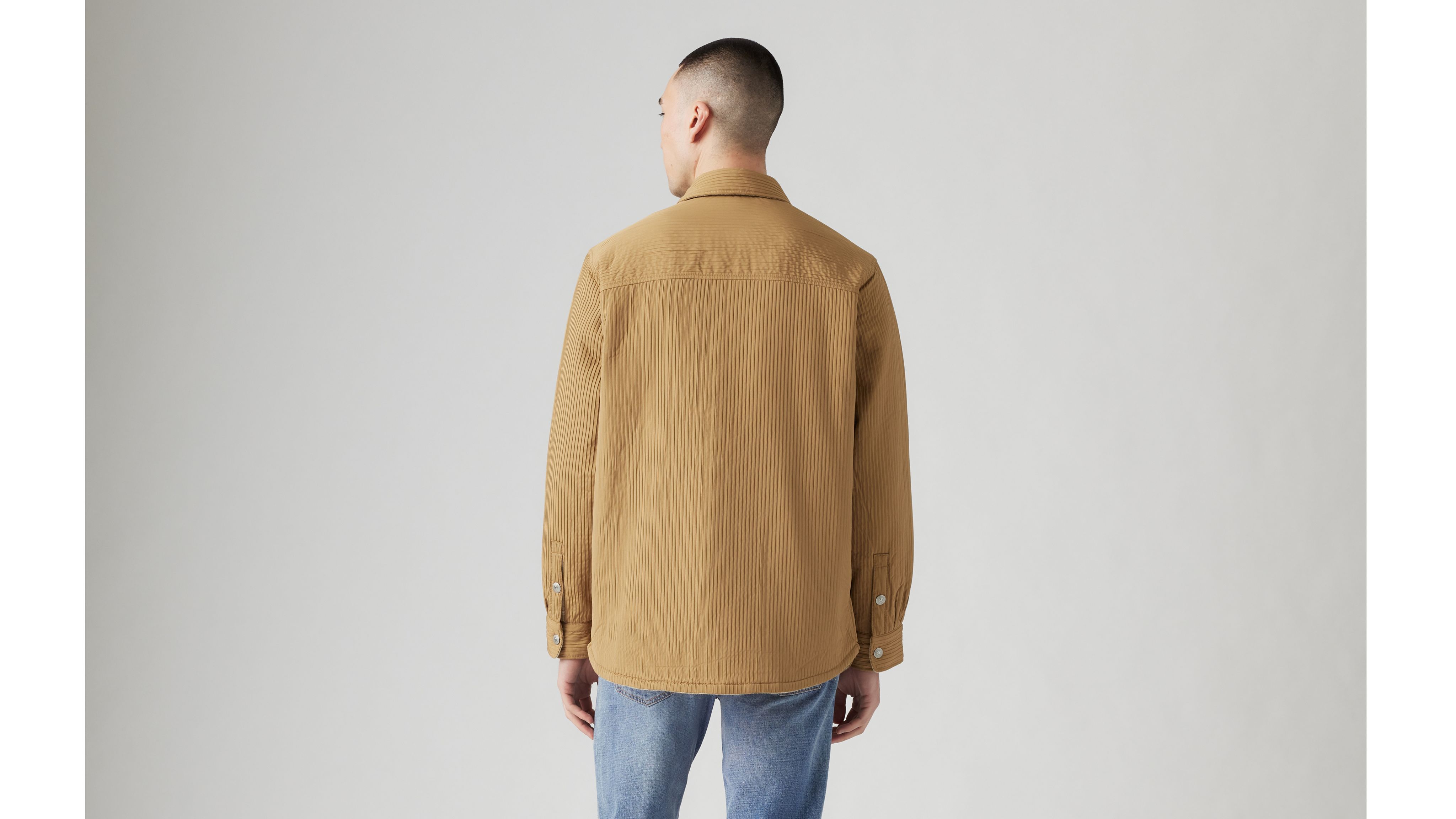 Levi's Bryant Padded Reversible Overshirt In Brown
