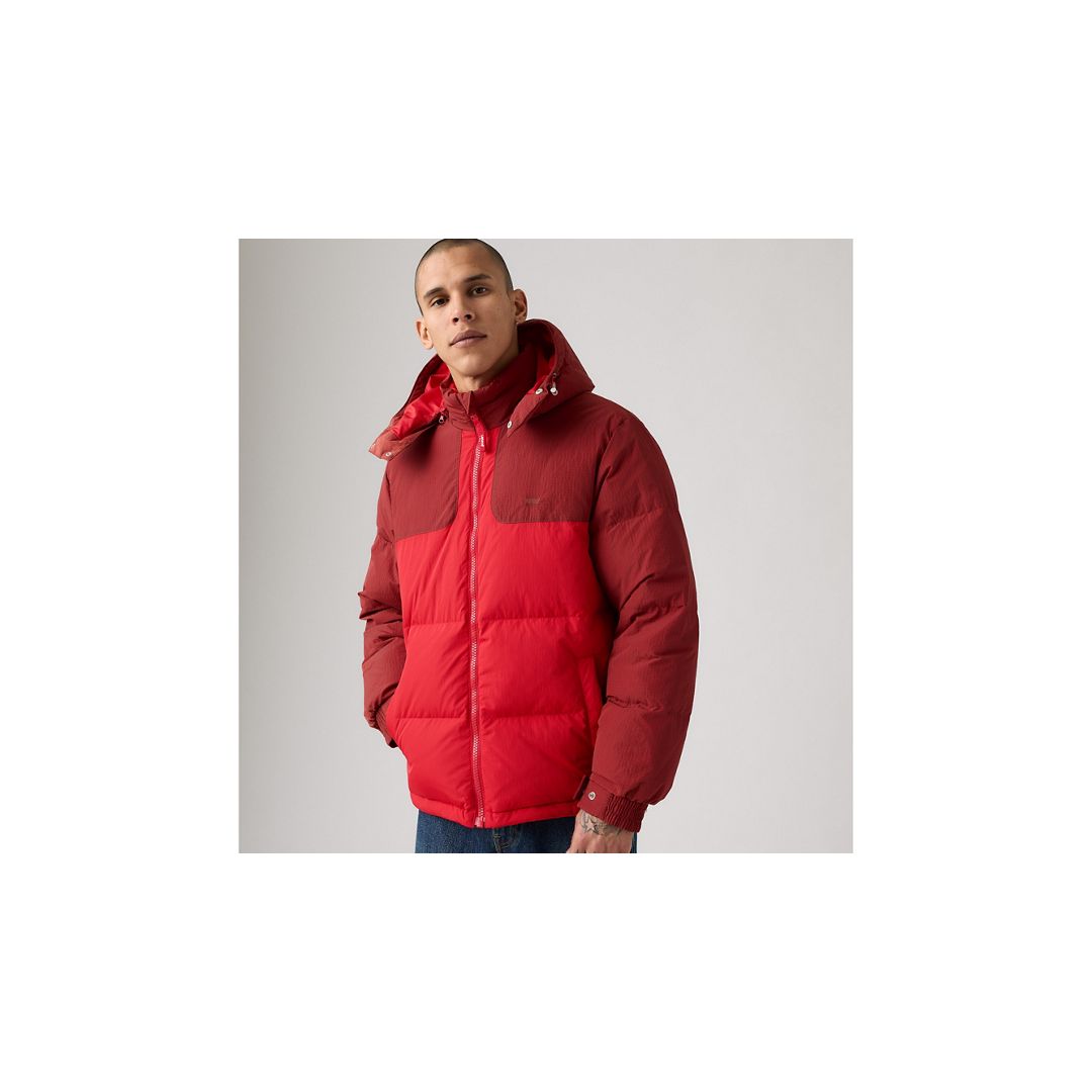 Levi's Rockridge Short Puffer Jacket In Red