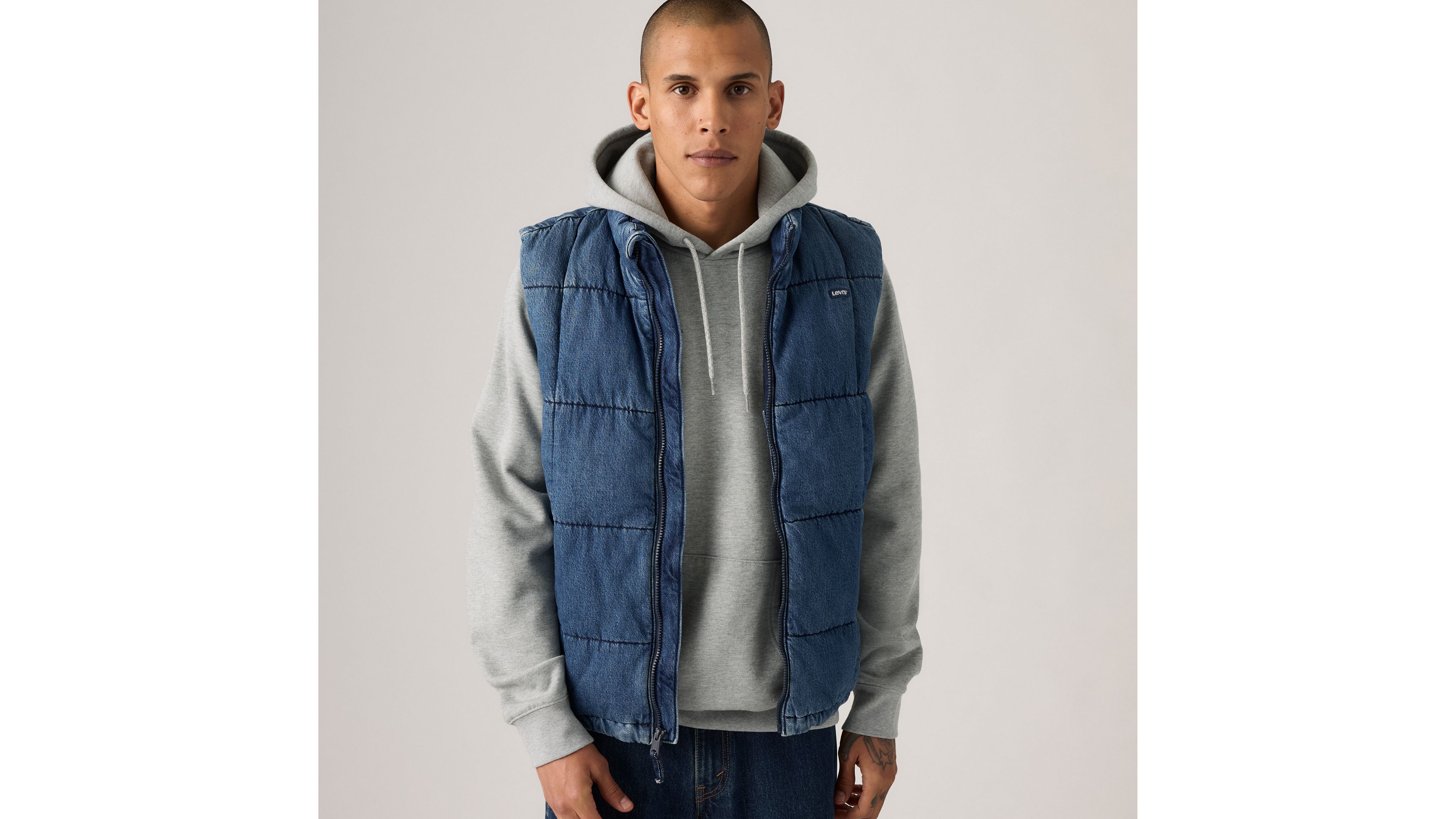 Levi's Piedmont Puffer Vest In Blue