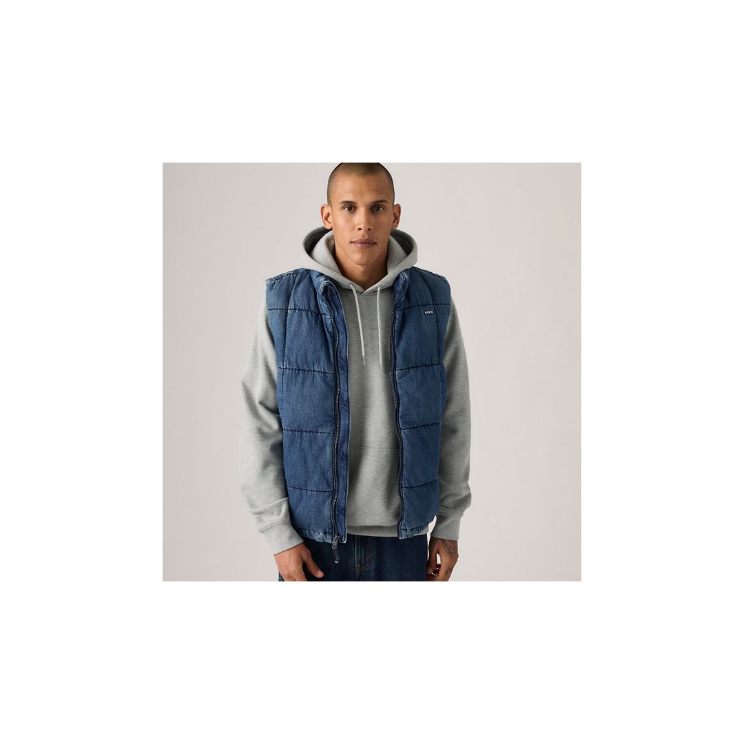 Levi's Piedmont Puffer Vest In Blue