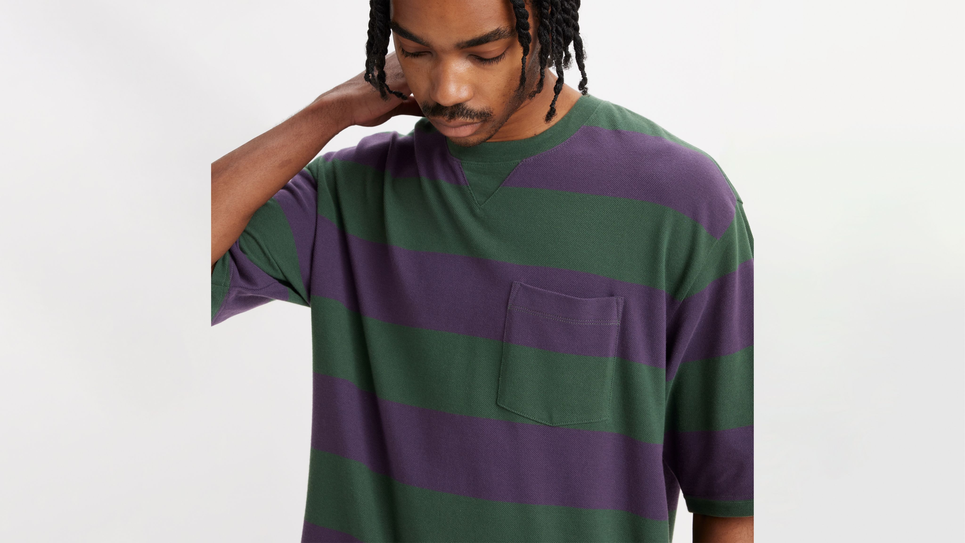 T-Shirt mit Tasche und halblangen Ärmeln 4