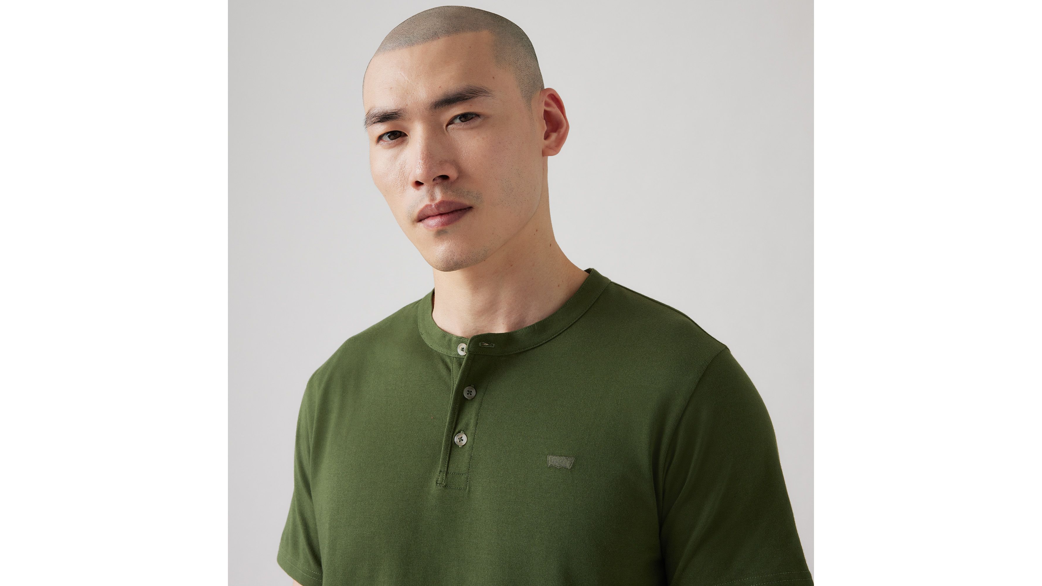 Housemark Short Sleeve Henley Shirt 4