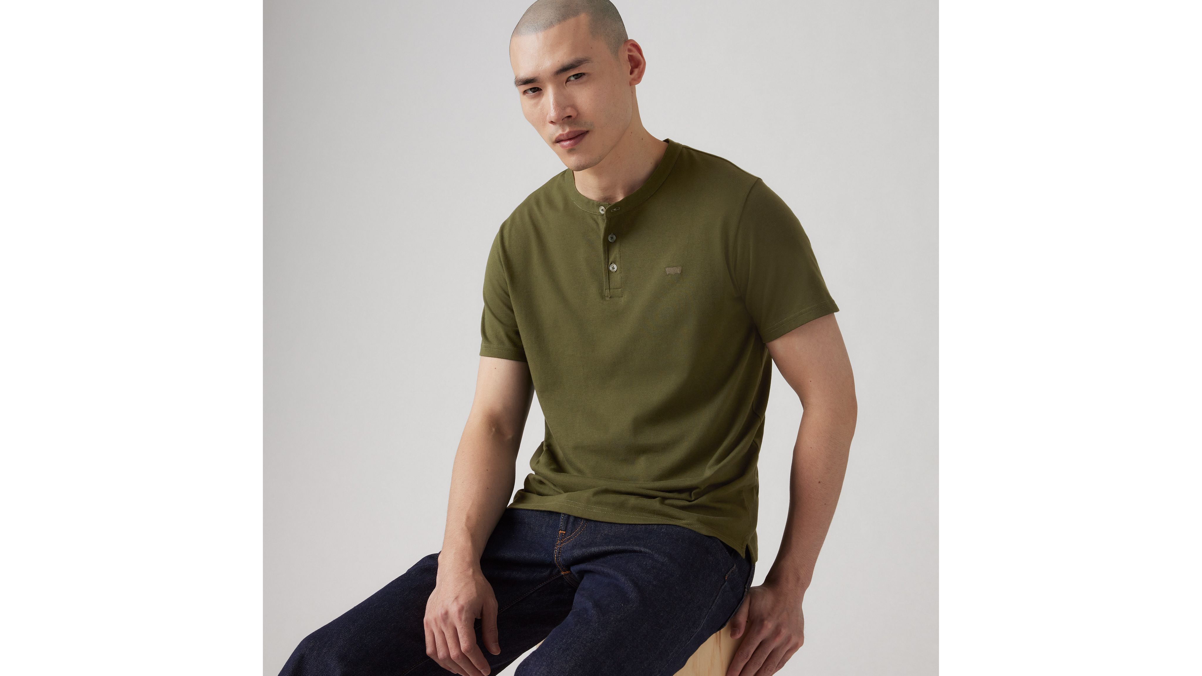 Short Sleeve Housemark Henley 1