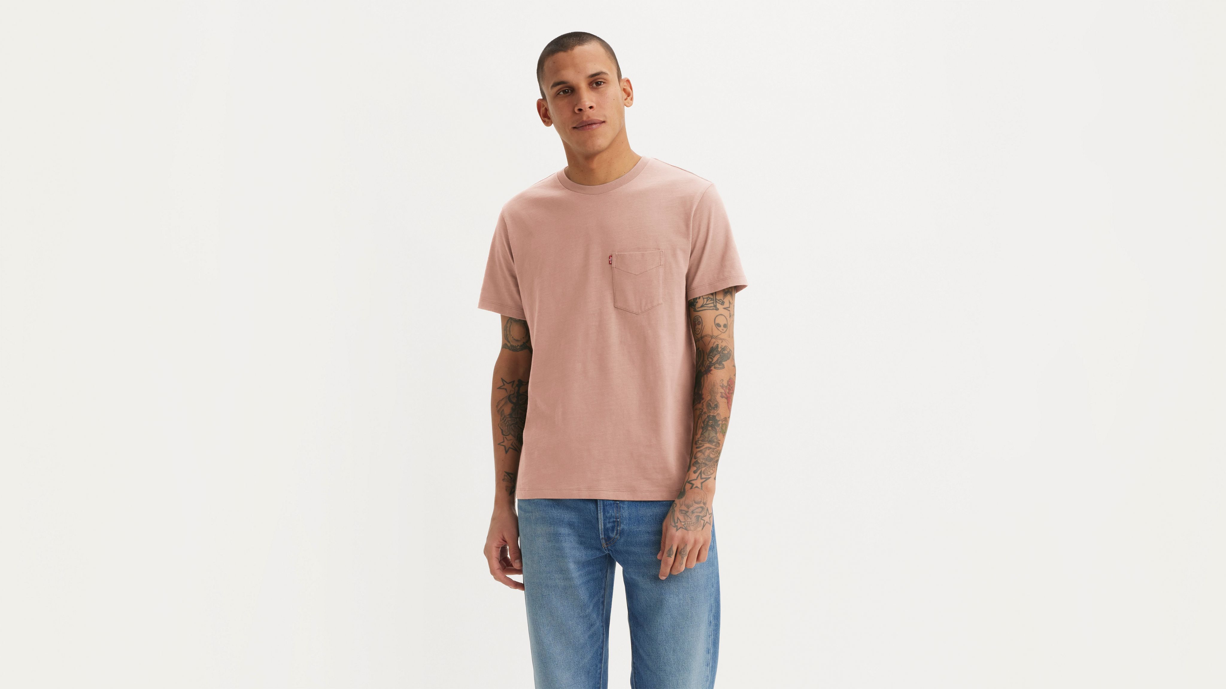 Heavyweight Pocket T-shirt - Pink | Levi's® US