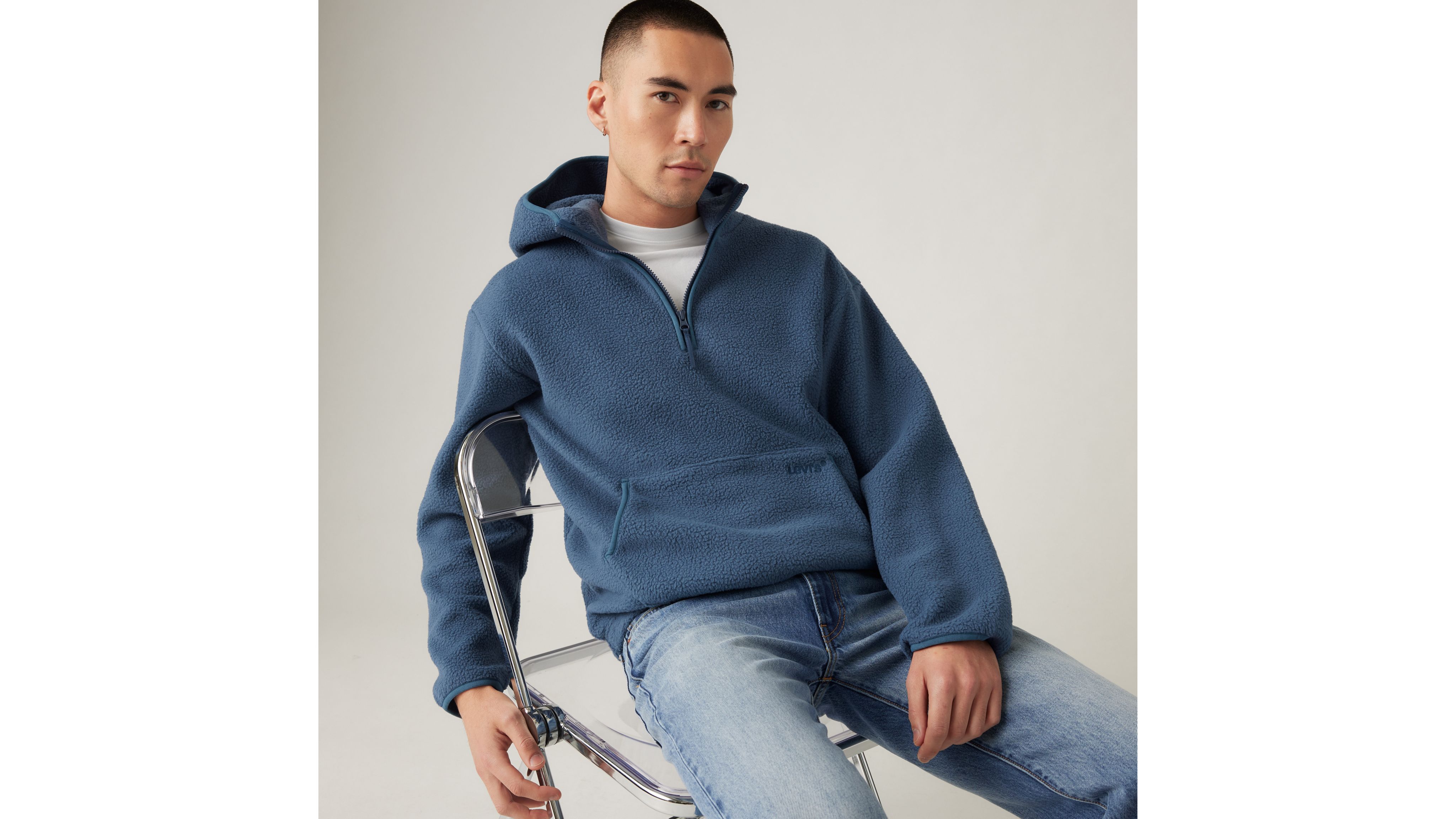 Hooded Sherpa Pullover 1