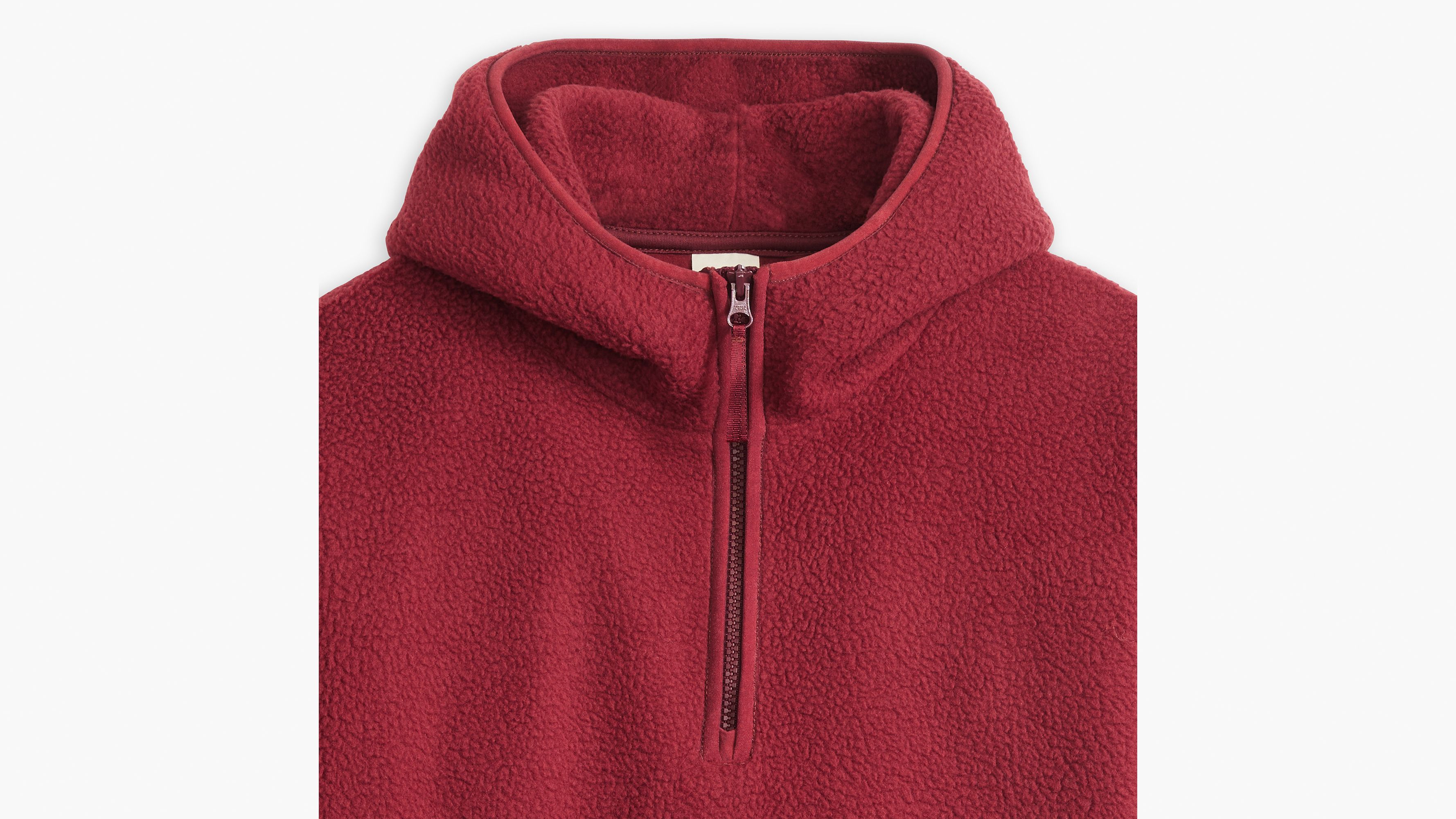 Hooded Sherpa Pullover Red Levi s GB