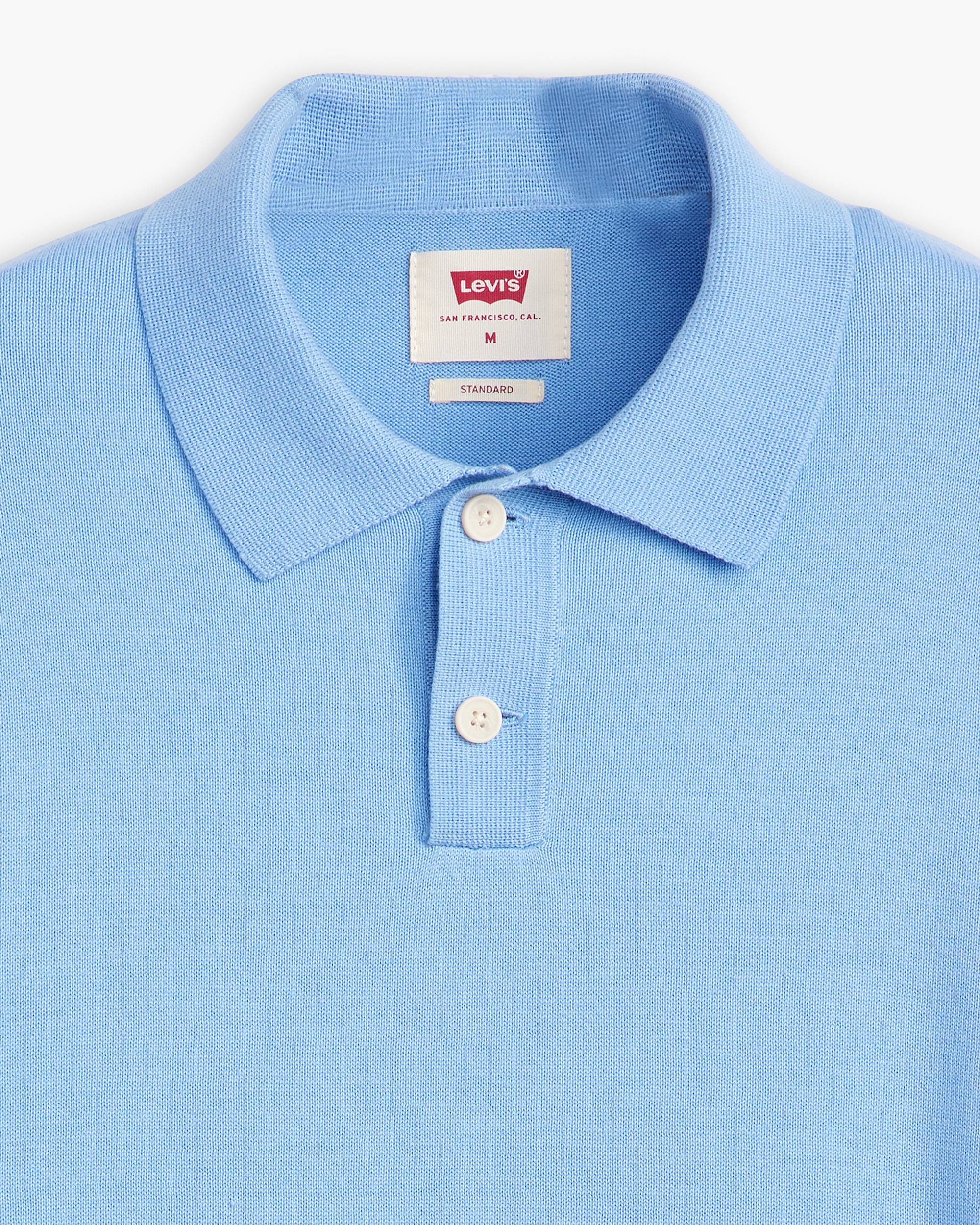 Long Sleeve Sweater Polo - Blue | Levi's® US Long Sleeve Sweater Polo - Blue | Levi's® US