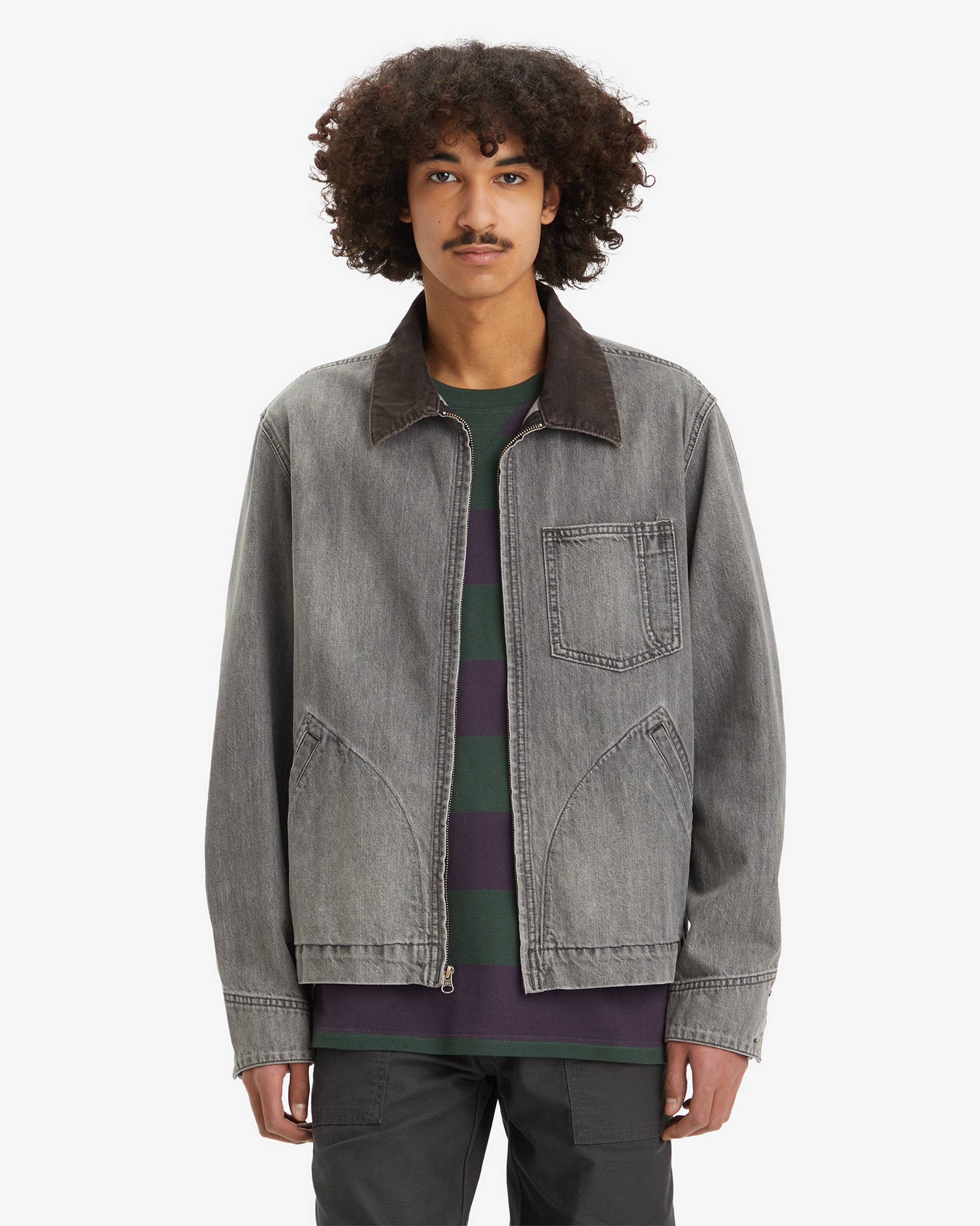 Full-zip Mechanics Trucker Jacker - Grey | Levi's® XK Full-zip Mechanics Trucker Jacker - Grey | Levi's® XK